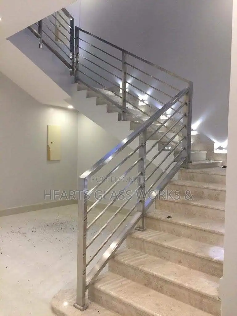 Rust-Resistant Stainless Steel Works for Stair Rails and Balconies.