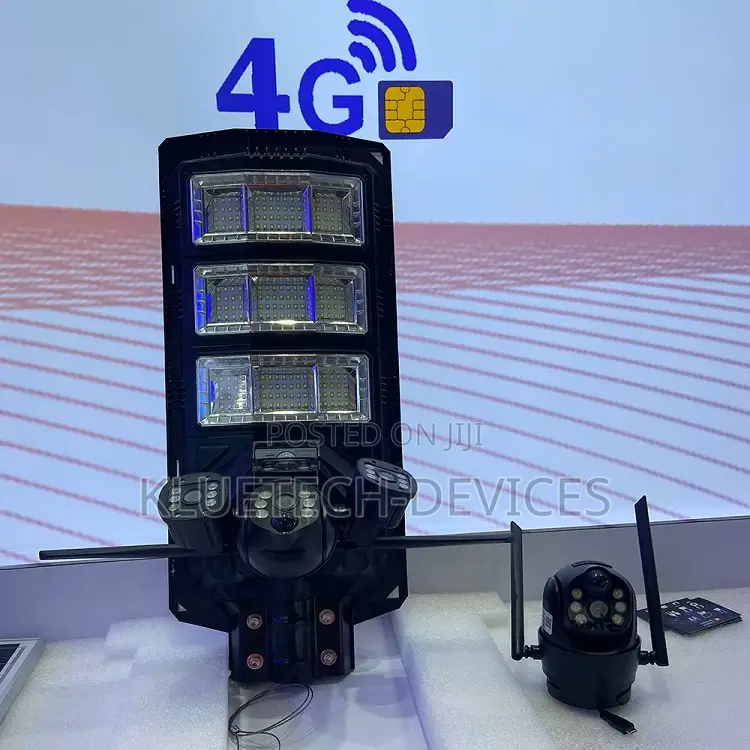 Solar CCTV Street Light With 3 Lens Ai Camera