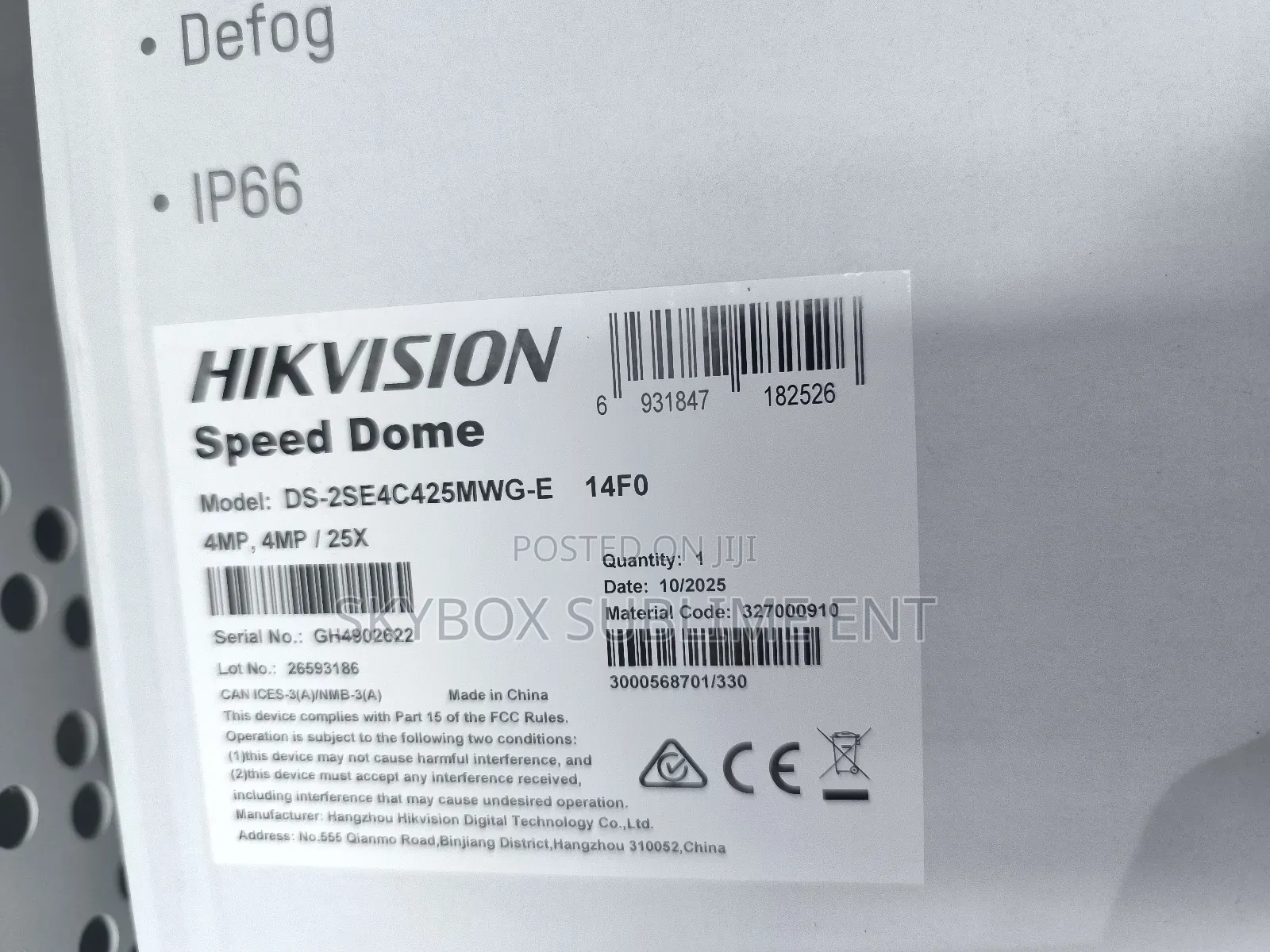 Hikvision Ds-2se4c425mwg-E 4mp Tandemvu PTZ Camera