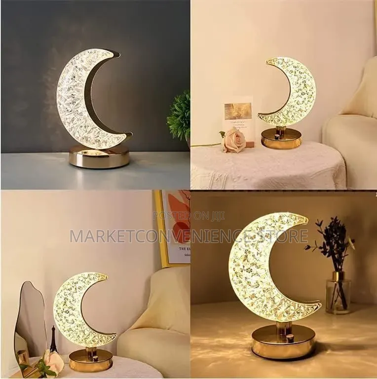 Moon Shaped Led Crystal