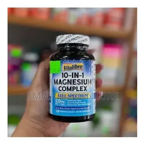 Vitalibre 10 in 1 Magnesium Complex, 420mg X120 Vegan Capsules