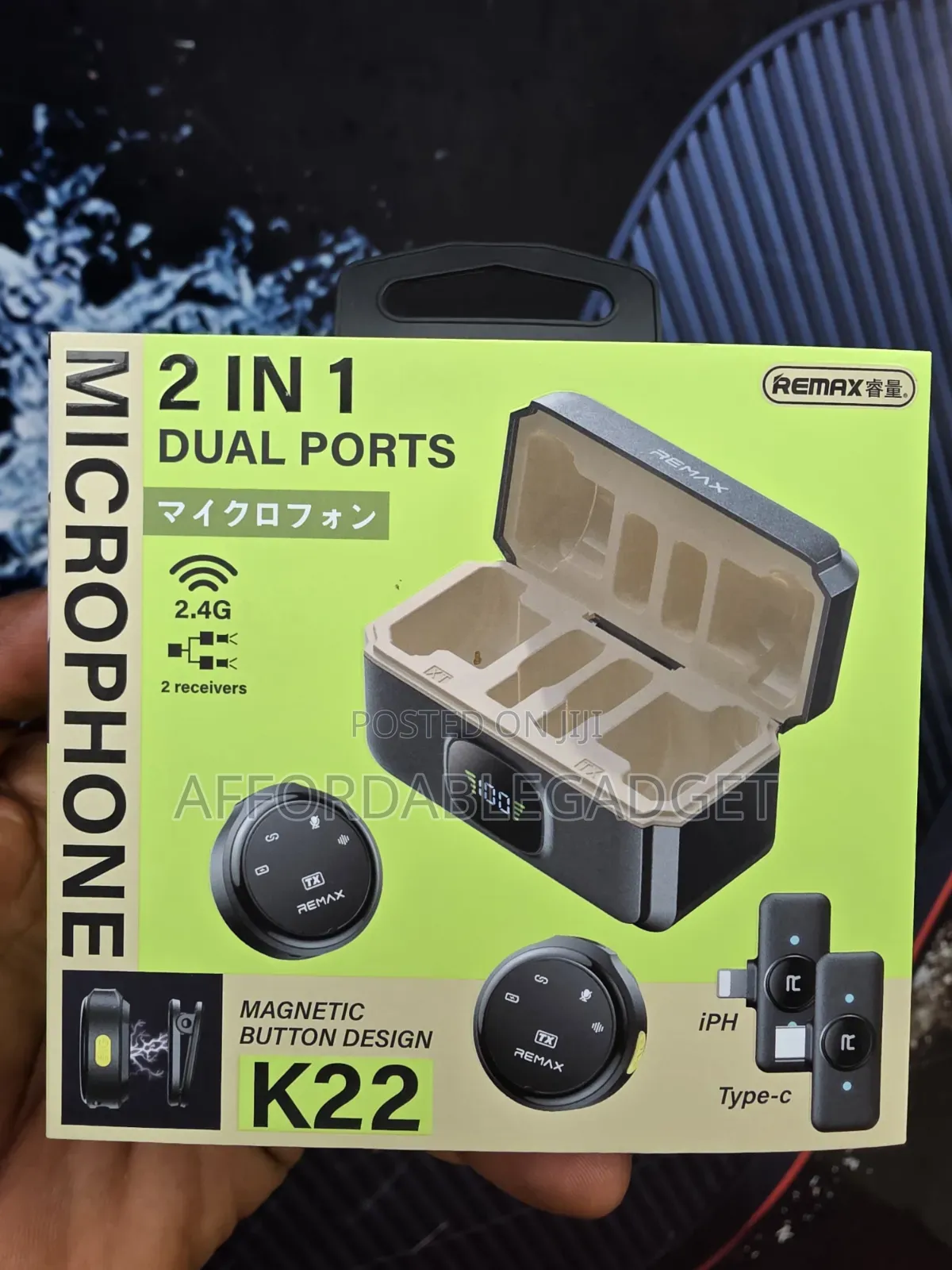 Remax 2 in 1 Magnetic Button Mic