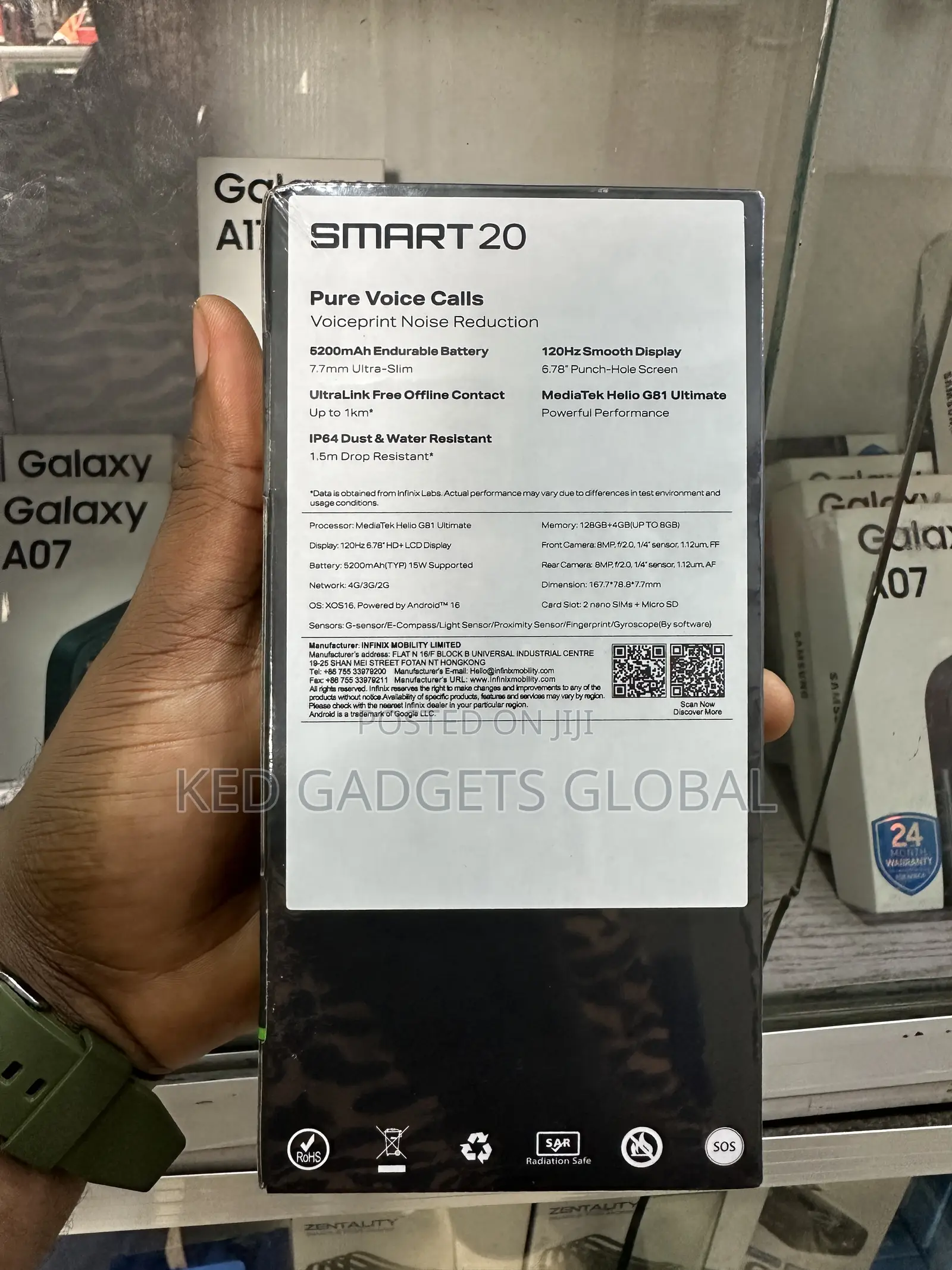 New Infinix Smart 20 128 GB Orange