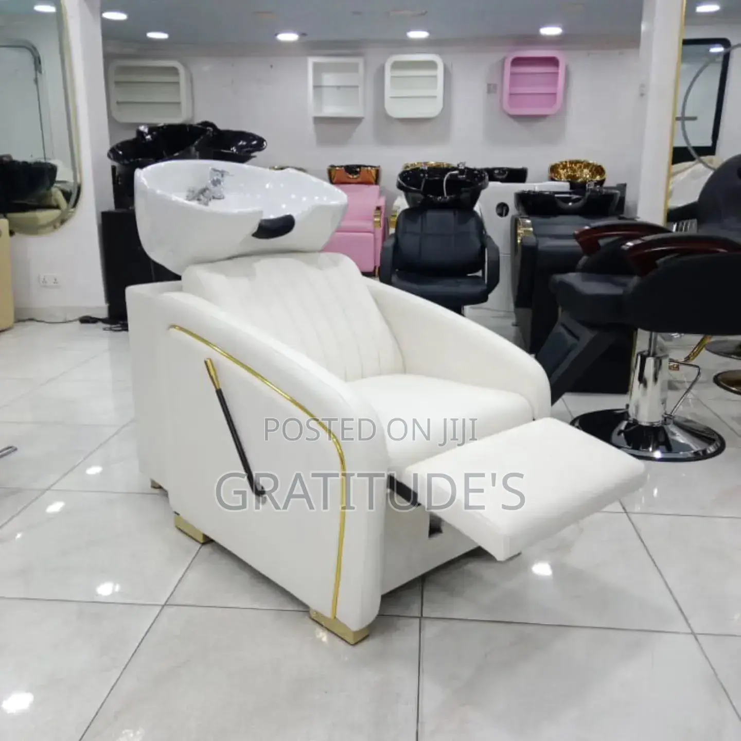 Ceramic Hair Wash Basin Chair