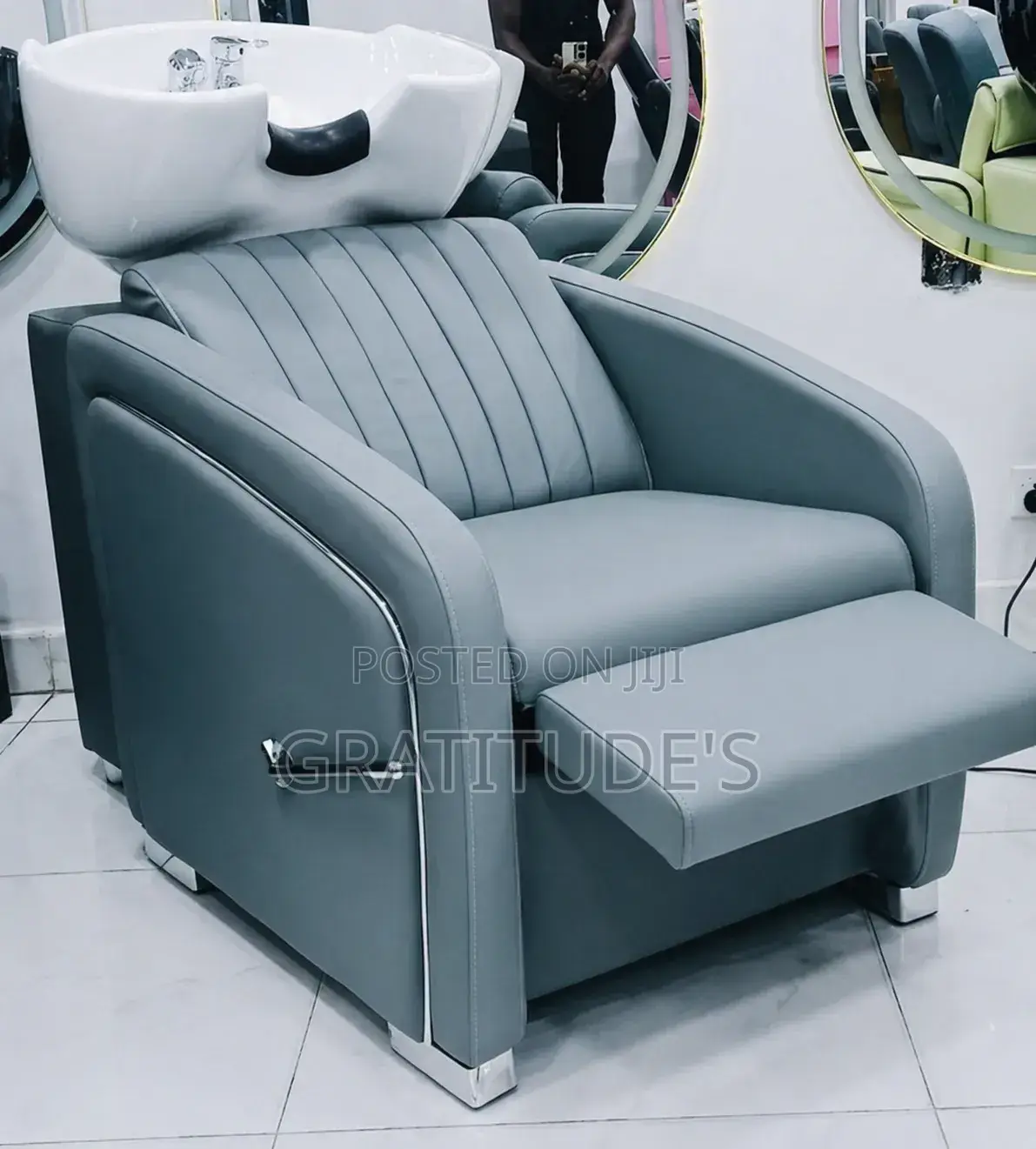 Ceramic Hair Wash Basin Chair