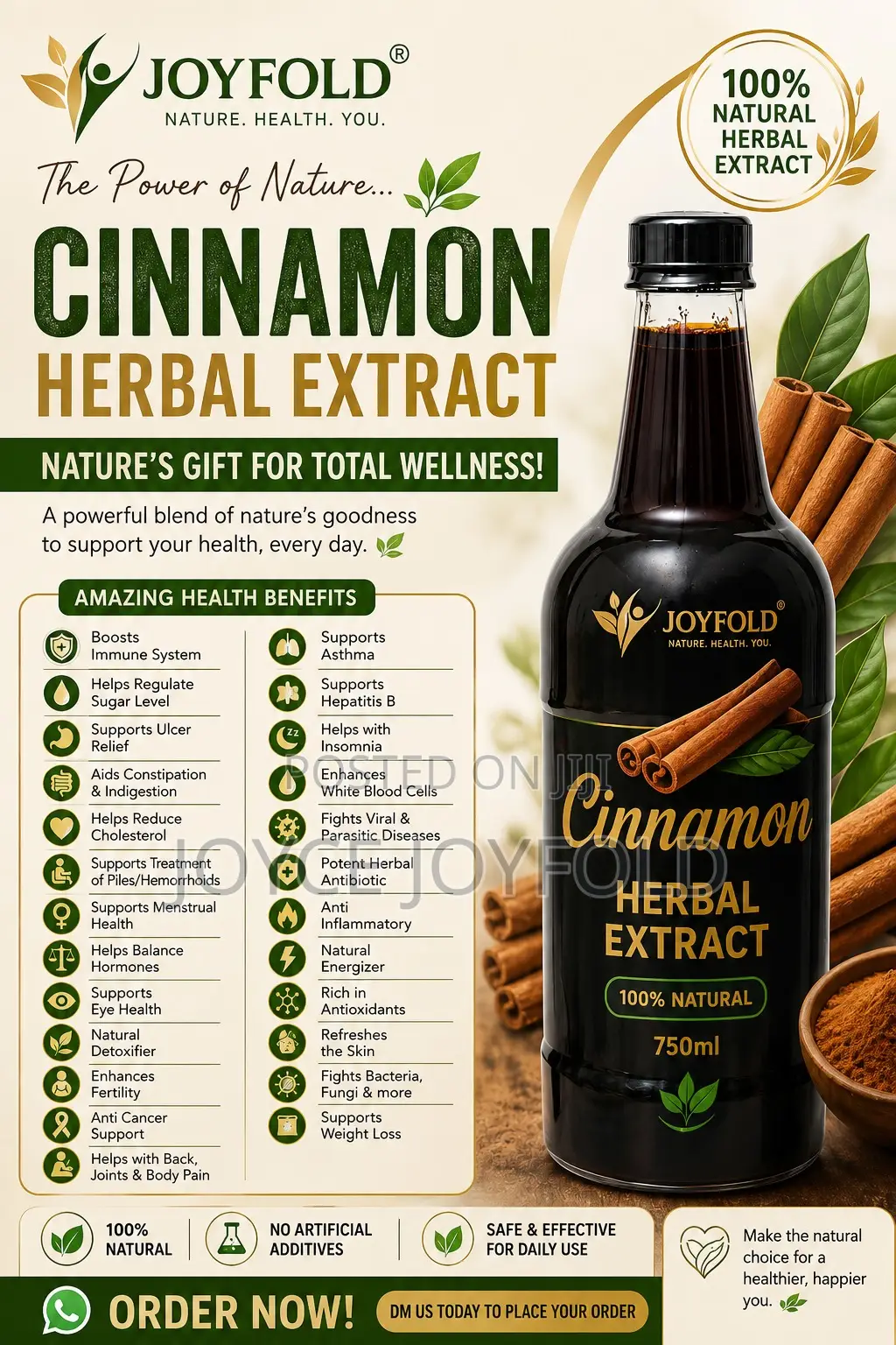 Cinnamon Herbal - Gut Repair, Anti Inflammatory, Anti Bacterial