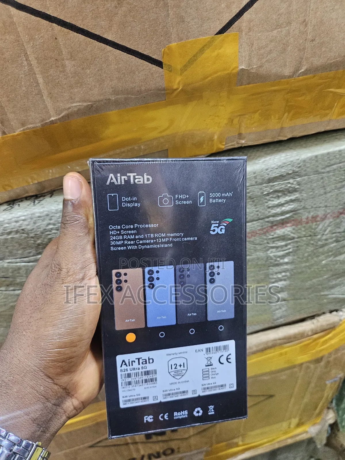 New AirTab S25 Ultra 5G 1 TB Black