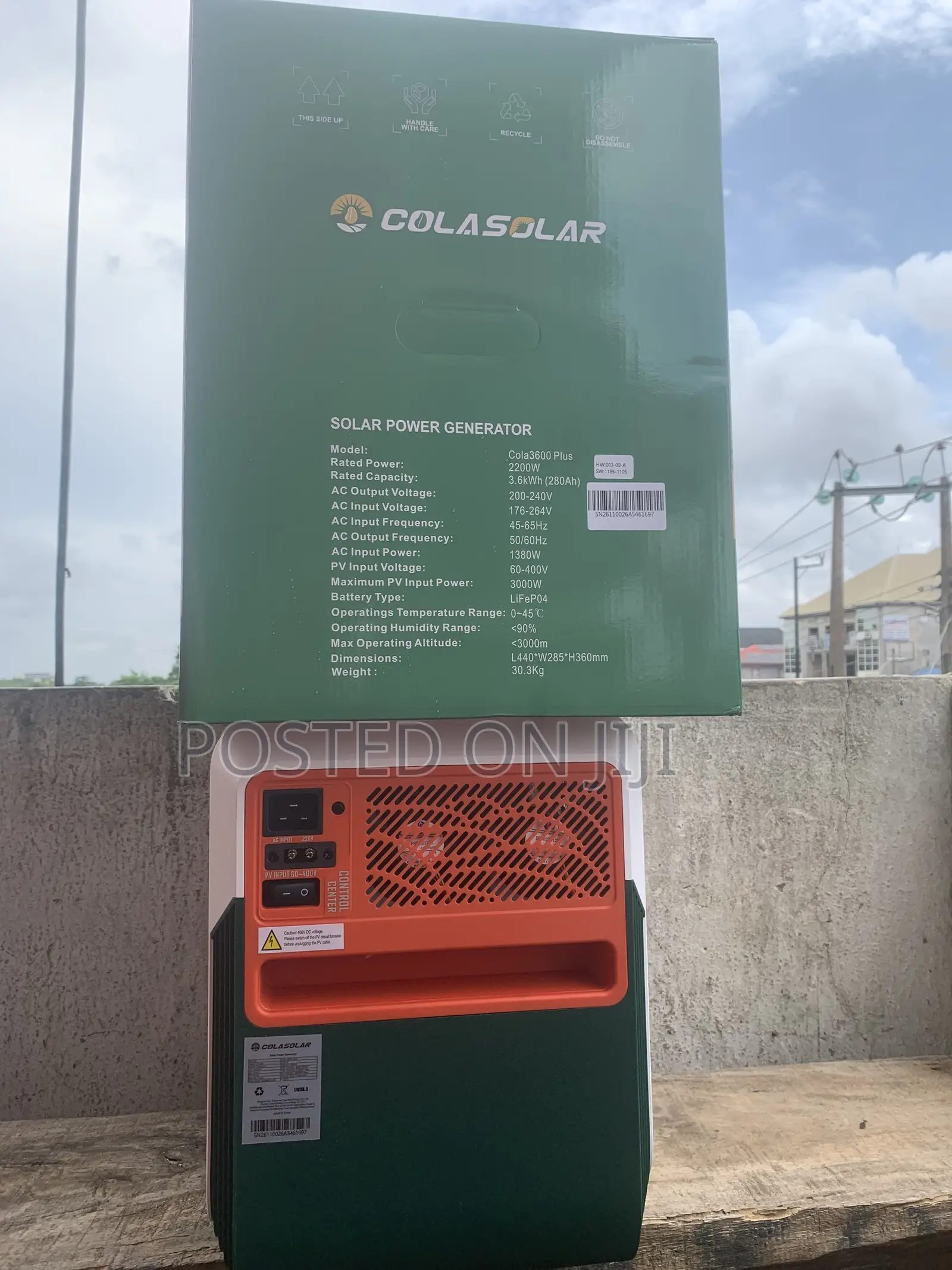 3.6kwh All in One Cola3600 Plus