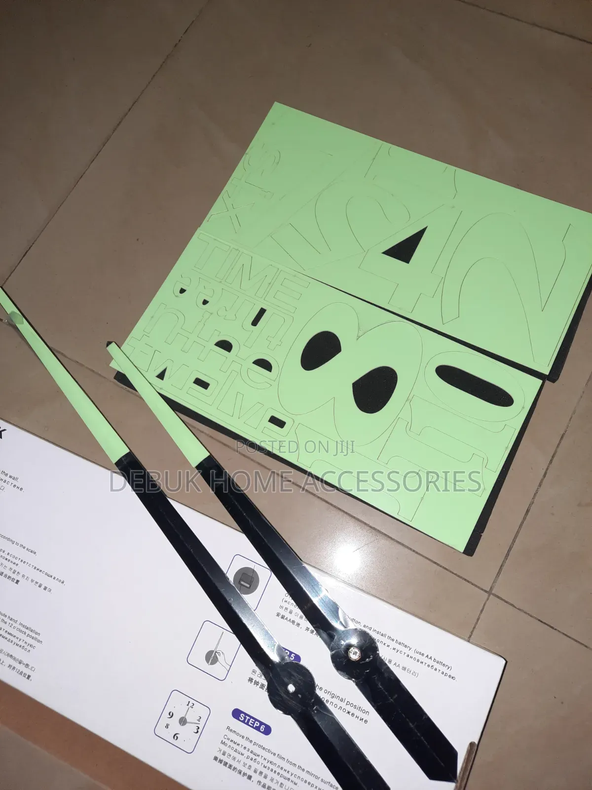 120cm Glow in the Dark(Luminous) 3d Clock