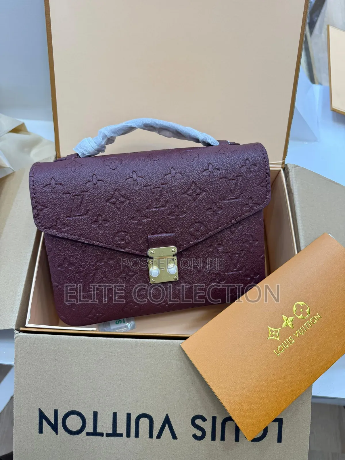 Original Louis Vuitton Pochette Purse Midi Size Authentic Packaging