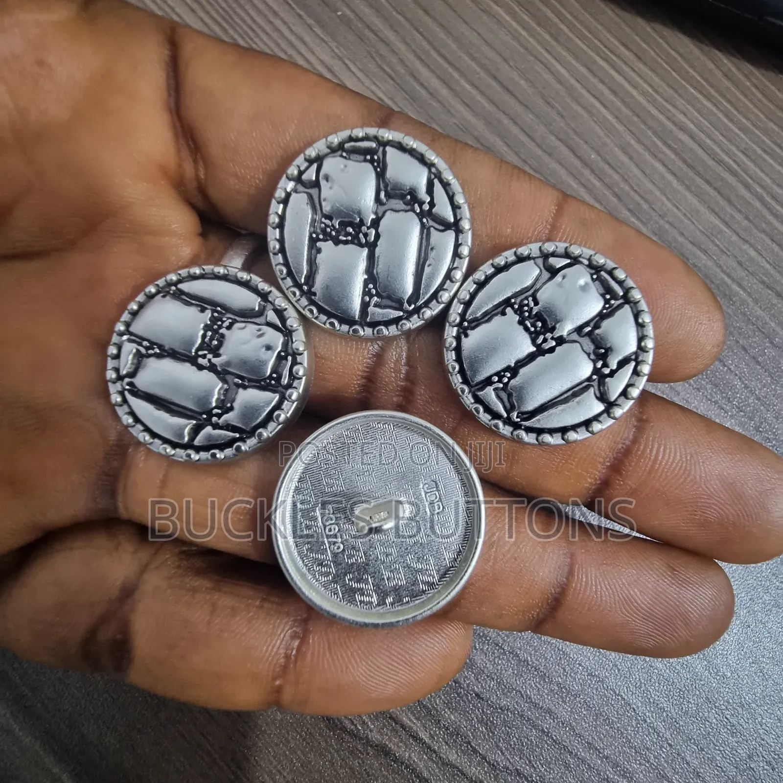 Silver Metal Buttons