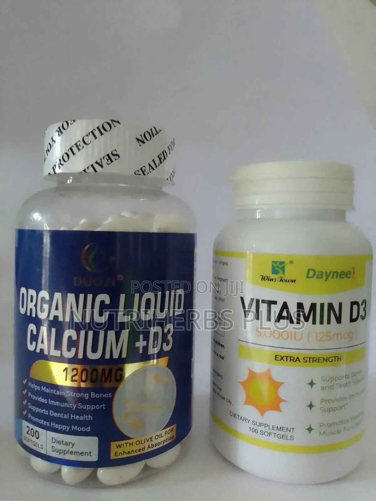 Vitamin D3 + Organic Liquid Calcium D3 Supports Bone and Teeth Health