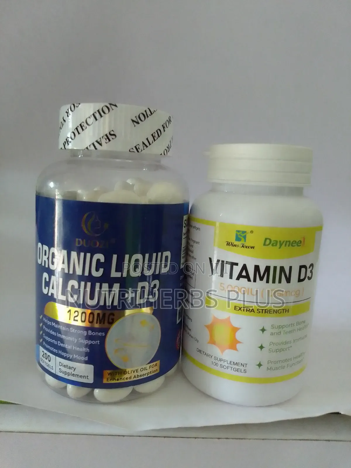 Vitamin D3 + Organic Liquid Calcium D3 Supports Bone and Teeth Health