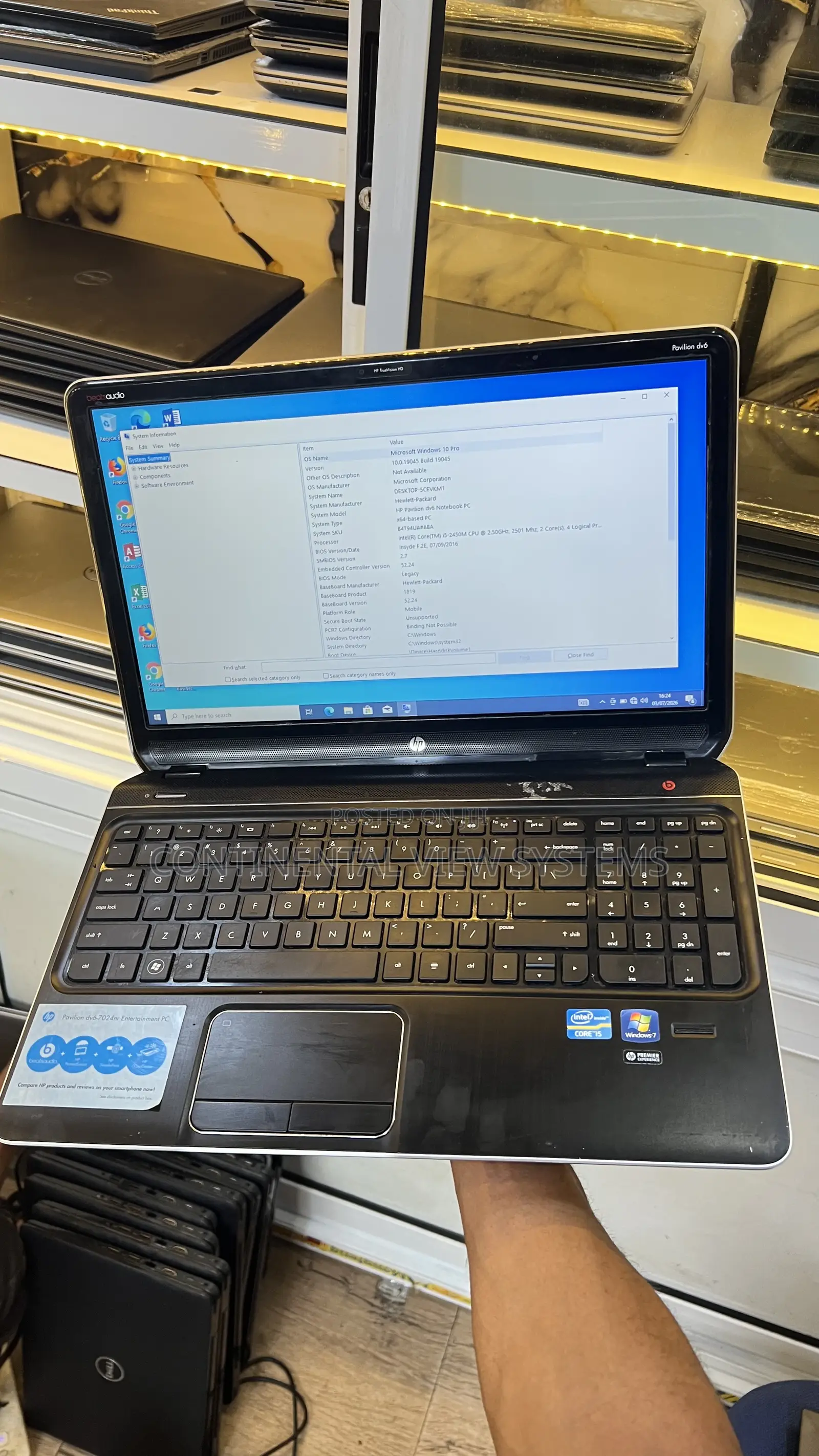 Laptop HP Pavilion Dv6 8GB Intel Core i5 HDD 320GB