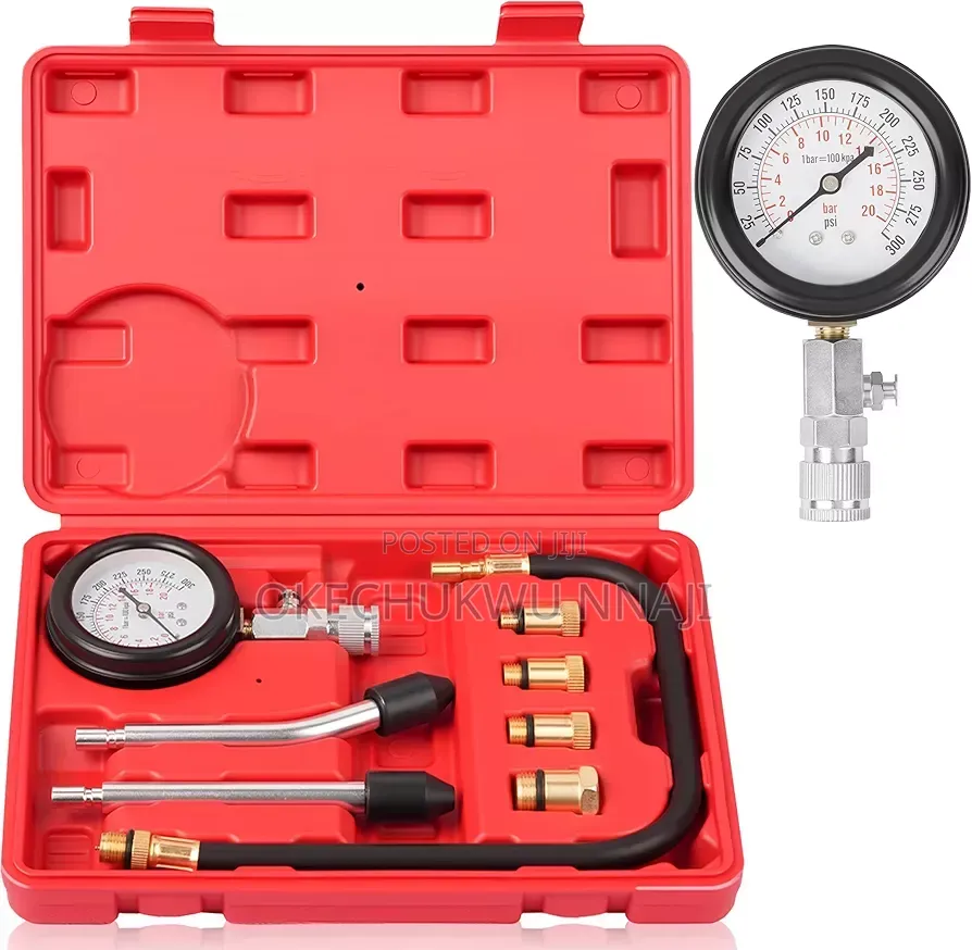 Professional Petrol Engine Compression Tester Kit Set for Automotives