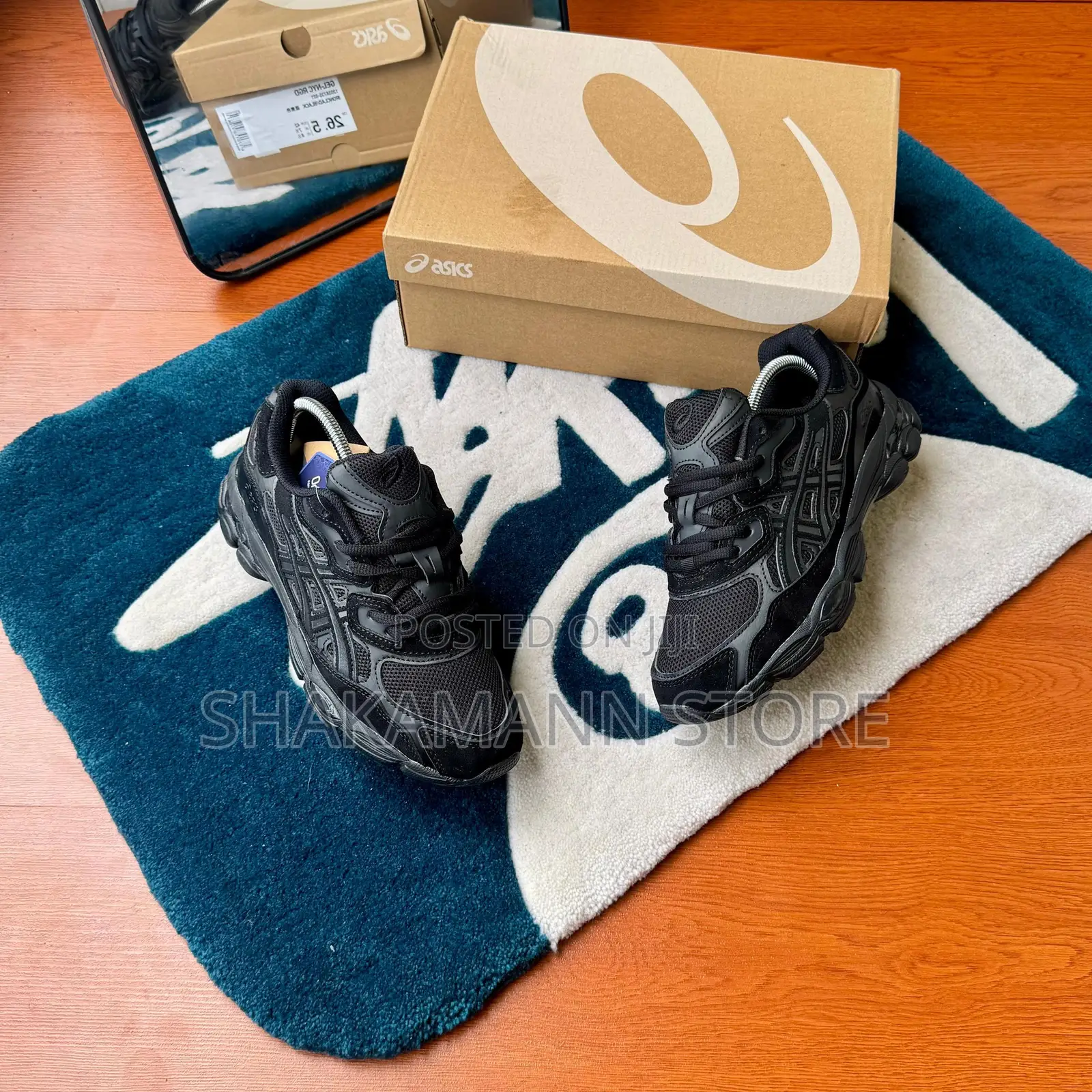 Original Asics Gel - Nyc “Triple Black” High Quality