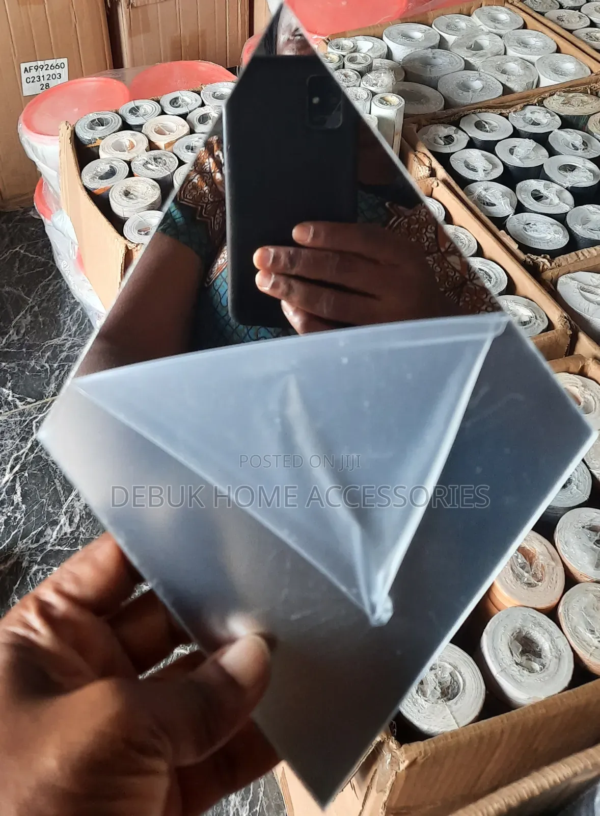 Acrylic Diamond Mirror Wall Stickers(50/100cm)