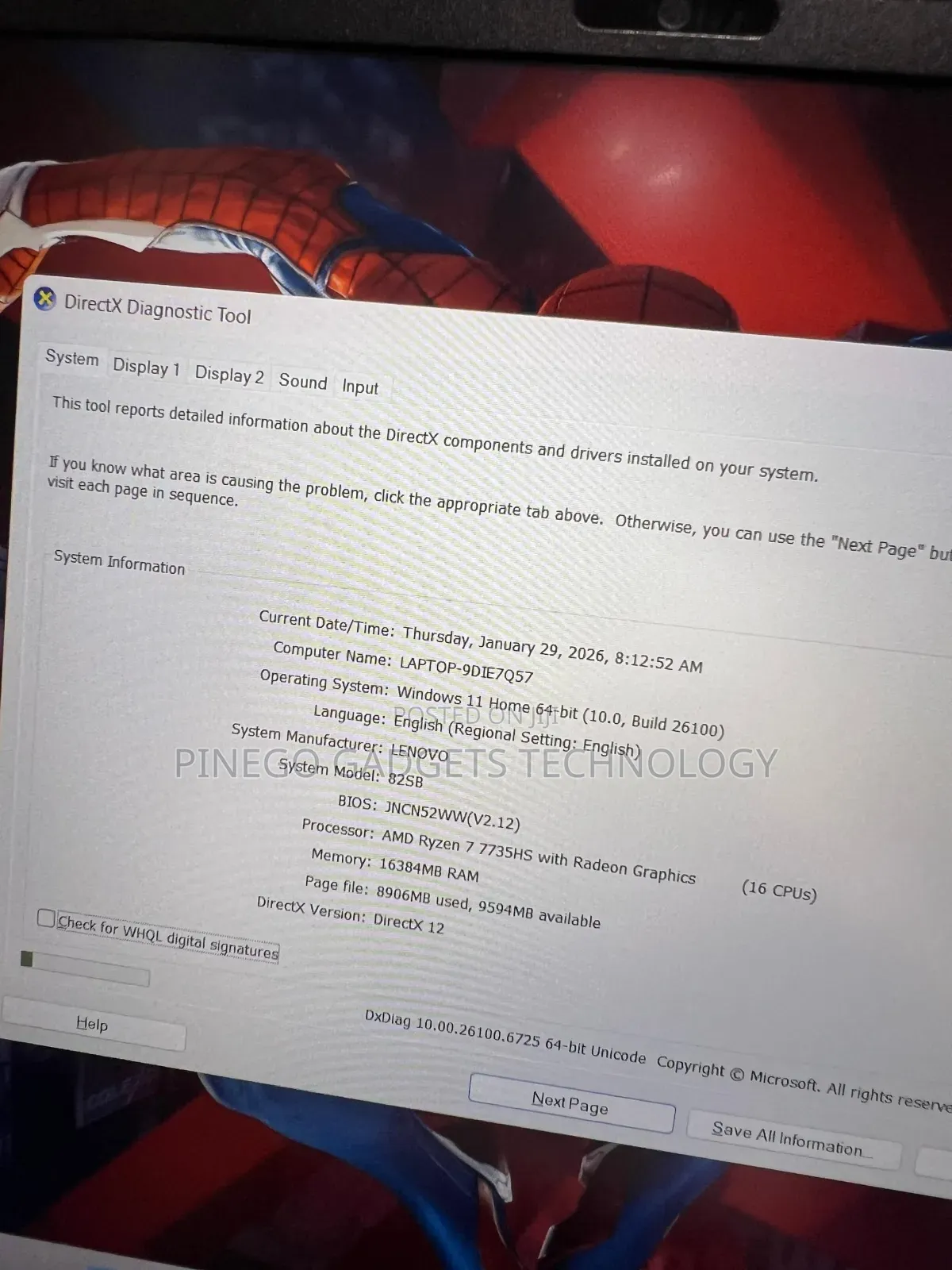 Laptop Lenovo Ideapad 3 16GB AMD Ryzen 7 SSD 512GB