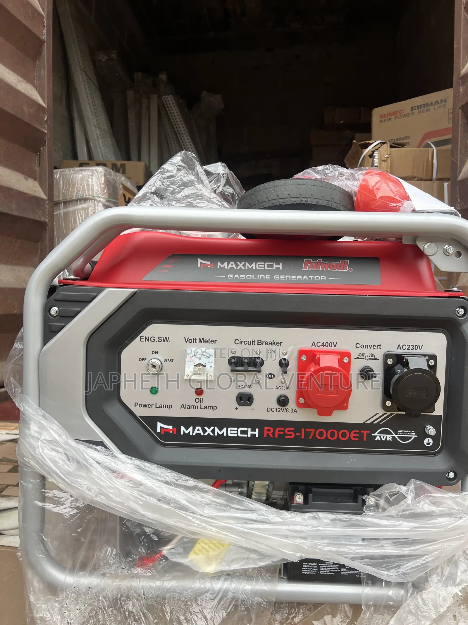Maxmech RFS-17000et 3 Phase 15kva Generator (100% Copper Coil)