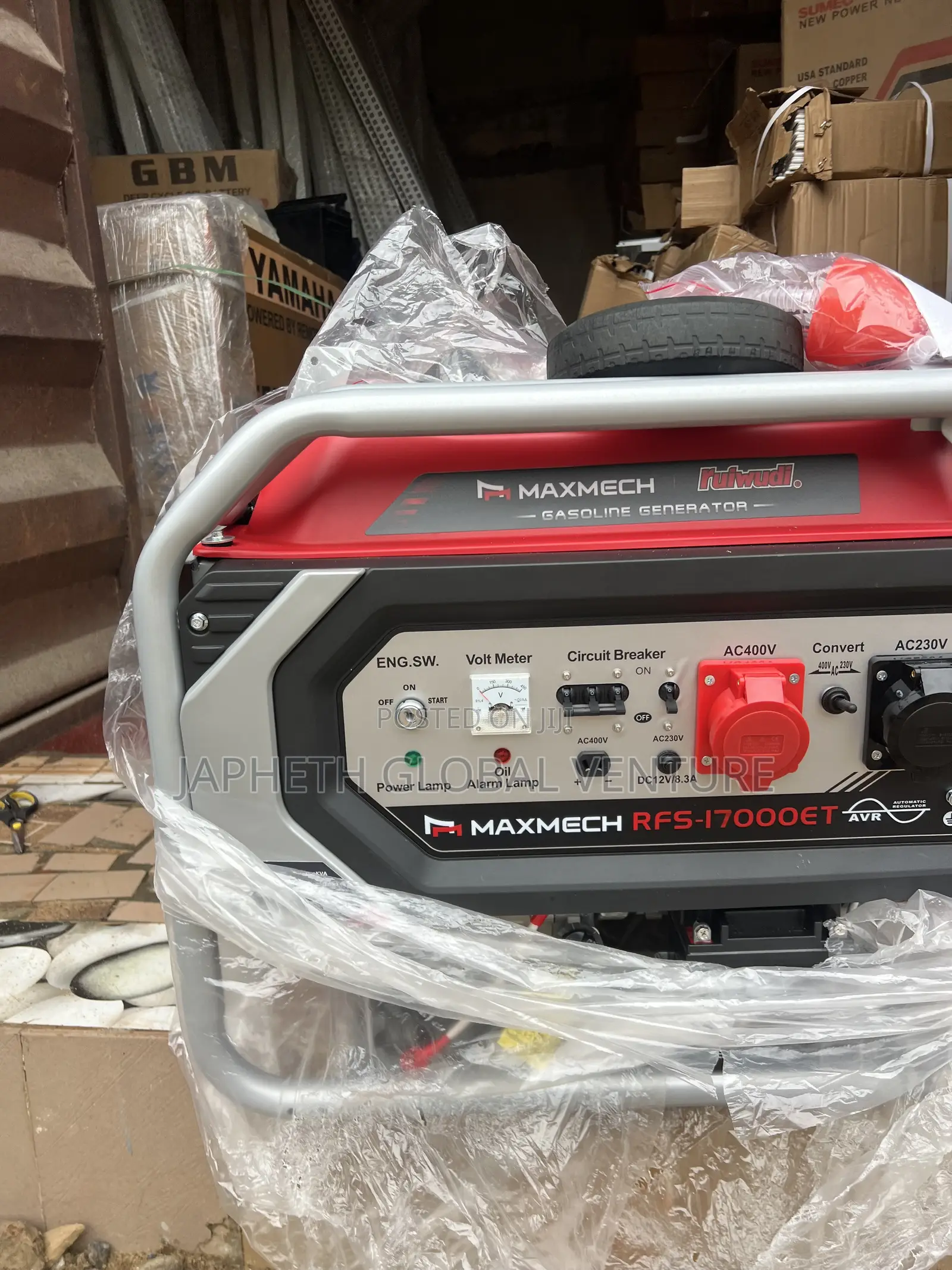 Maxmech RFS-17000et 3 Phase 15kva Generator (100% Copper Coil)