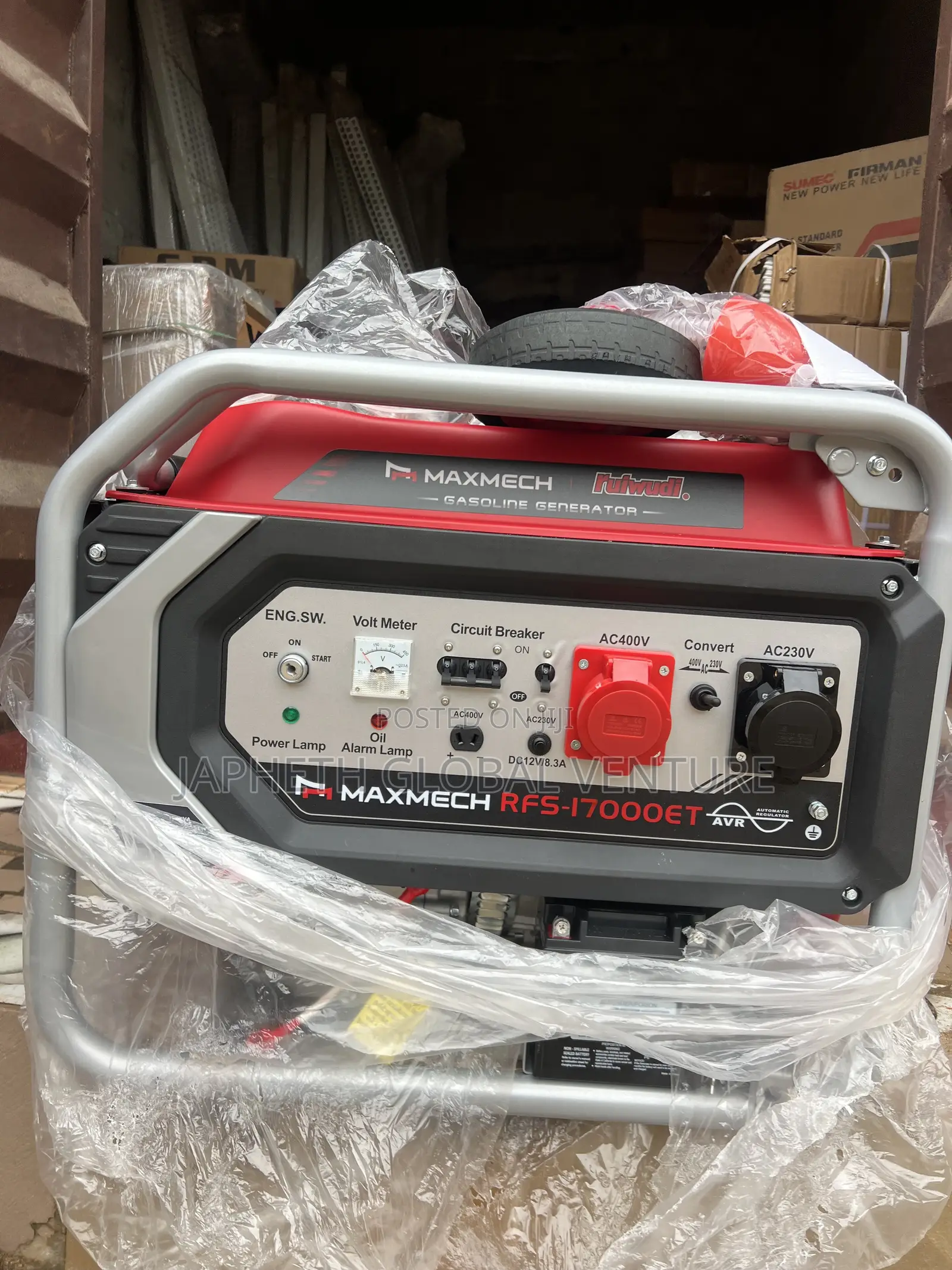 Maxmech RFS-17000et 3 Phase 15kva Generator (100% Copper Coil)