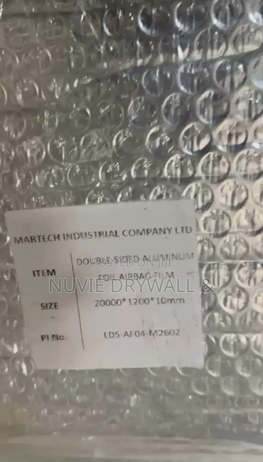 Ali-Bubble (Double-Sided Aluminum Foil Bubble Insulation 10mm