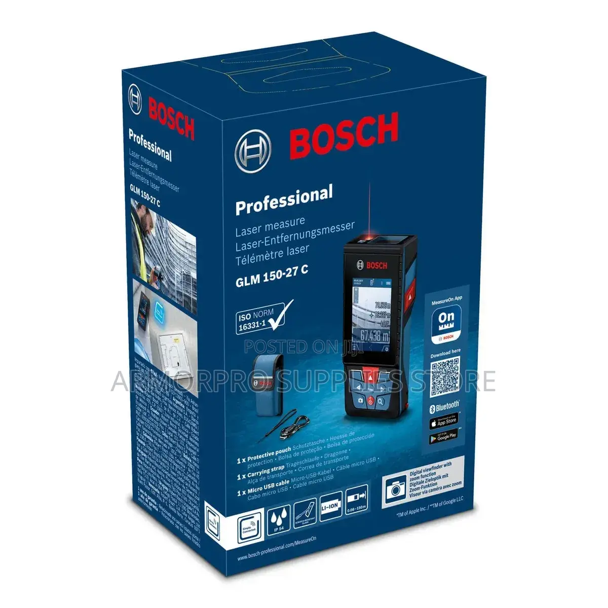 Bosch Glm 150-27 C Professional Laser Measure,