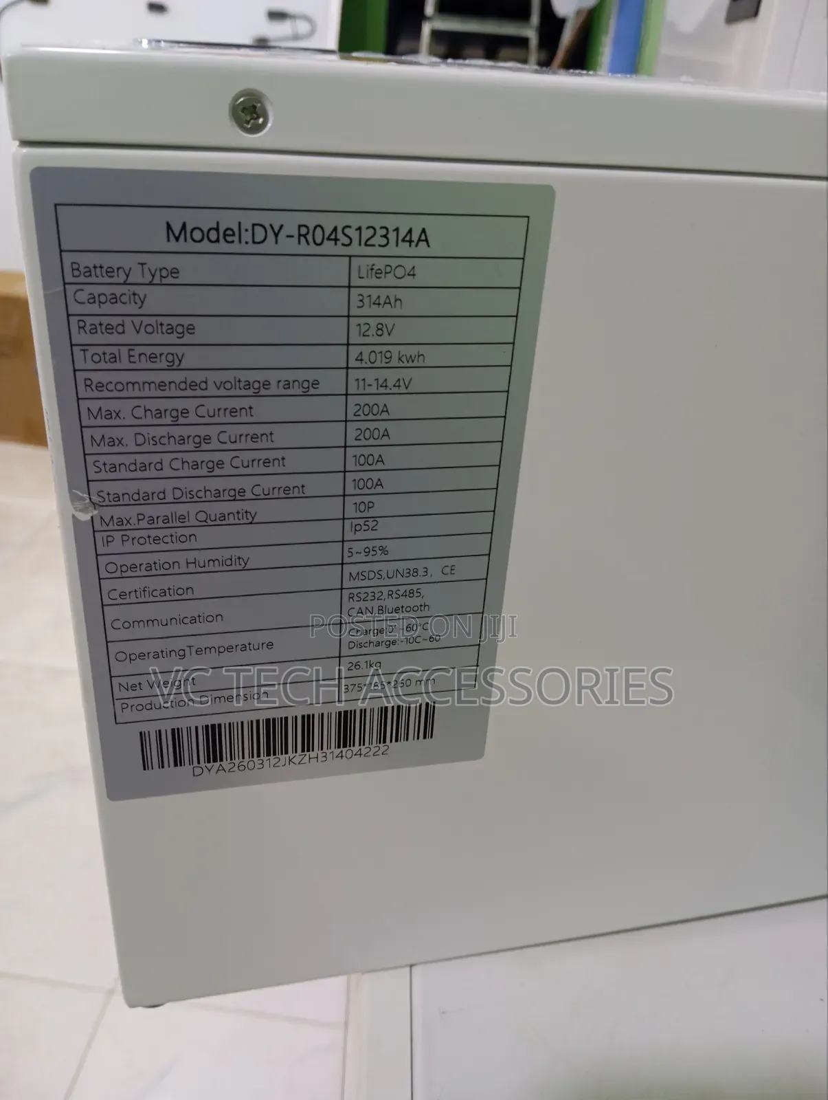 JCNS 4kwh 12v Lithium Battery