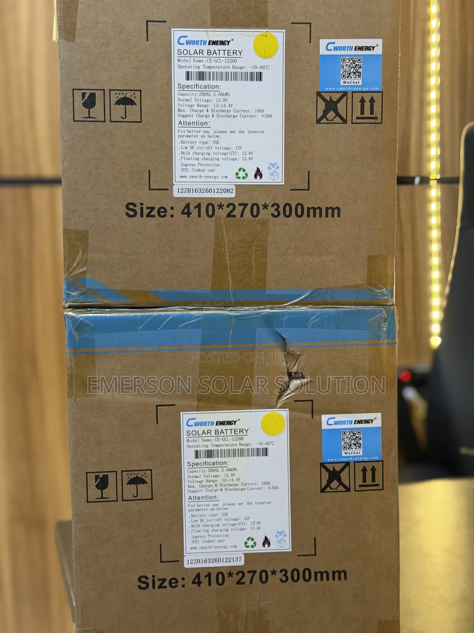 2.5kwh 200ah 12v Cworth Energy Lithium Battery