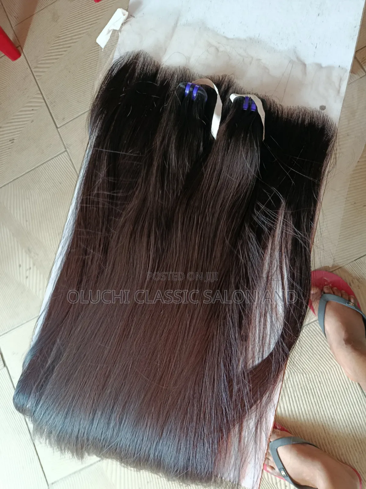26" Baby Thin Bone Straight Natural Colour With 13by6 Closure SDD