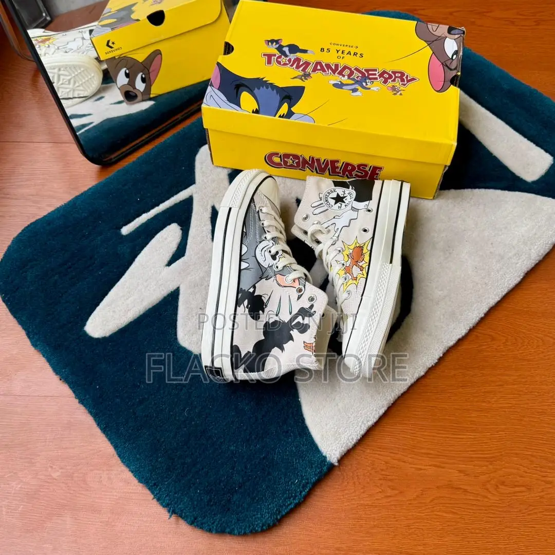 Original Tom Jerry Converse Chuck Taylor All Star 70 Plus Hi Sneakers