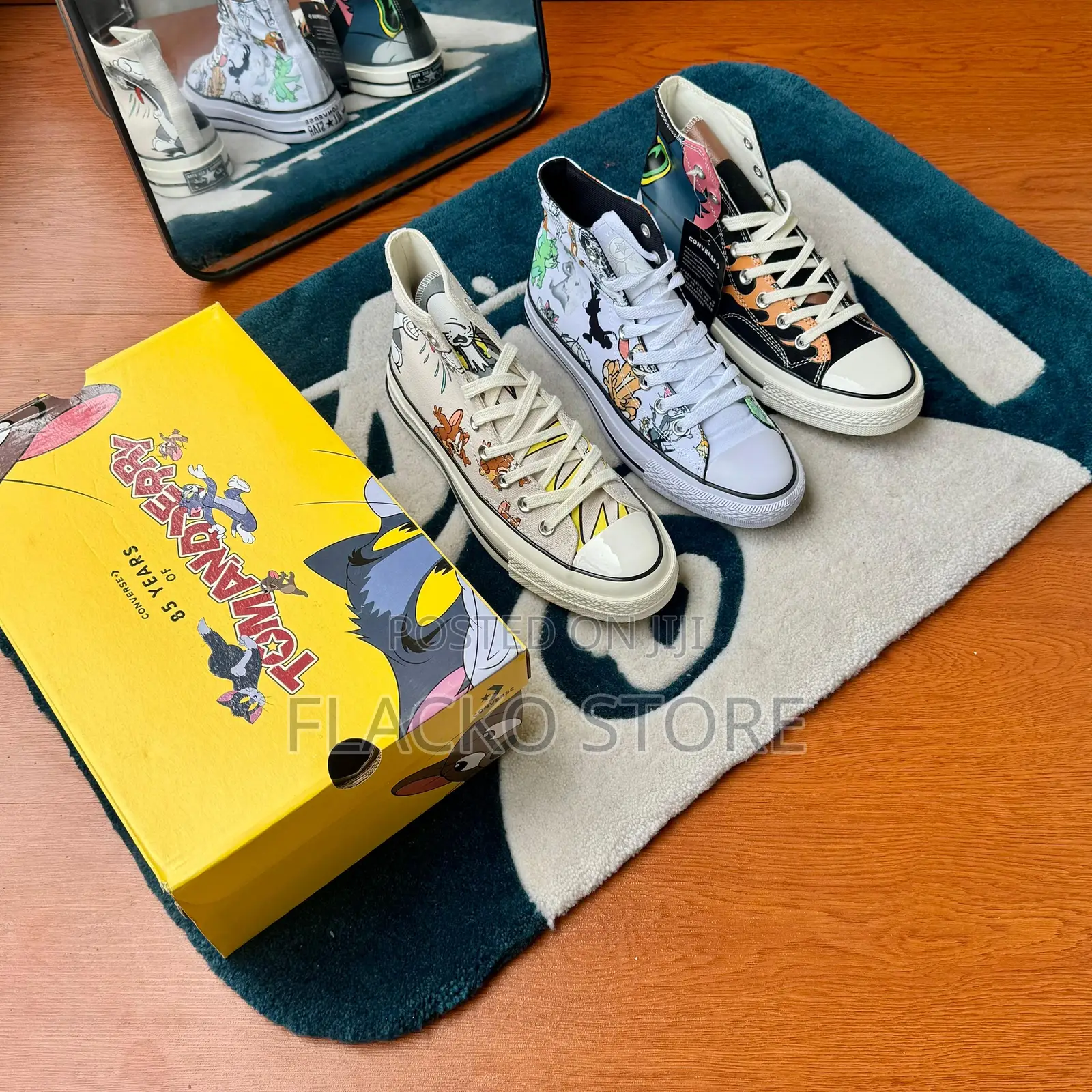 Original Tom Jerry Converse Chuck Taylor All Star 70 Plus Hi Sneakers