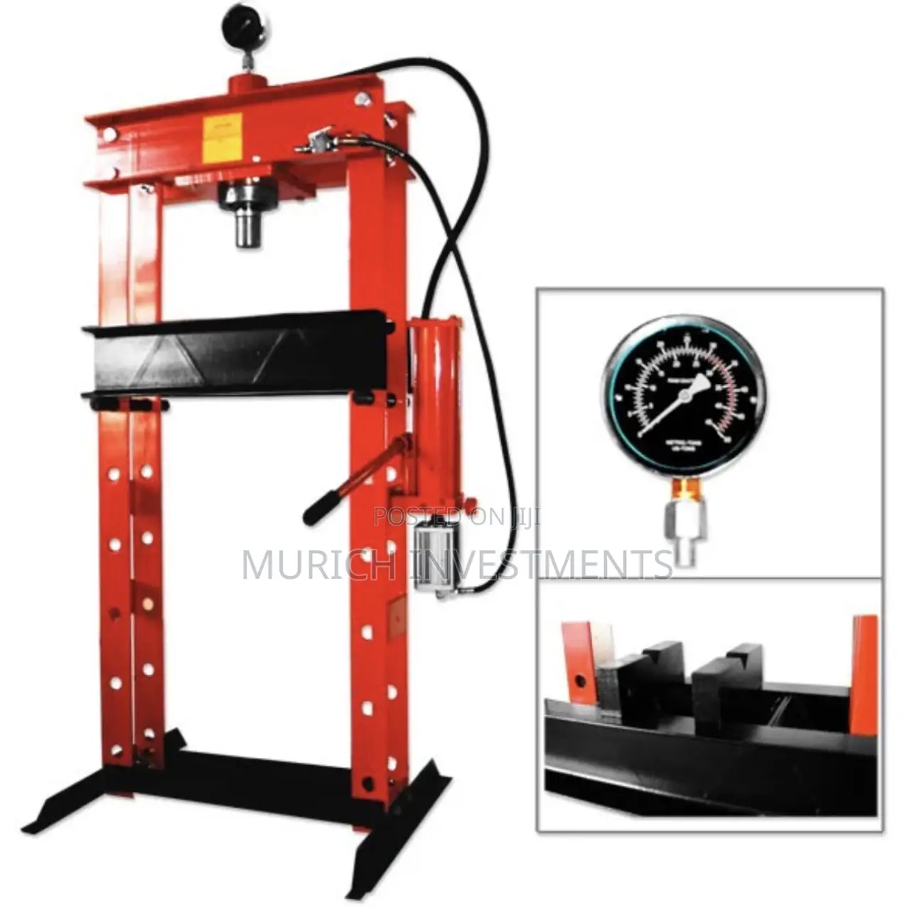 30-Ton Hydraulic Shop Press – Heavy-Duty H-Frame Industrial Press
