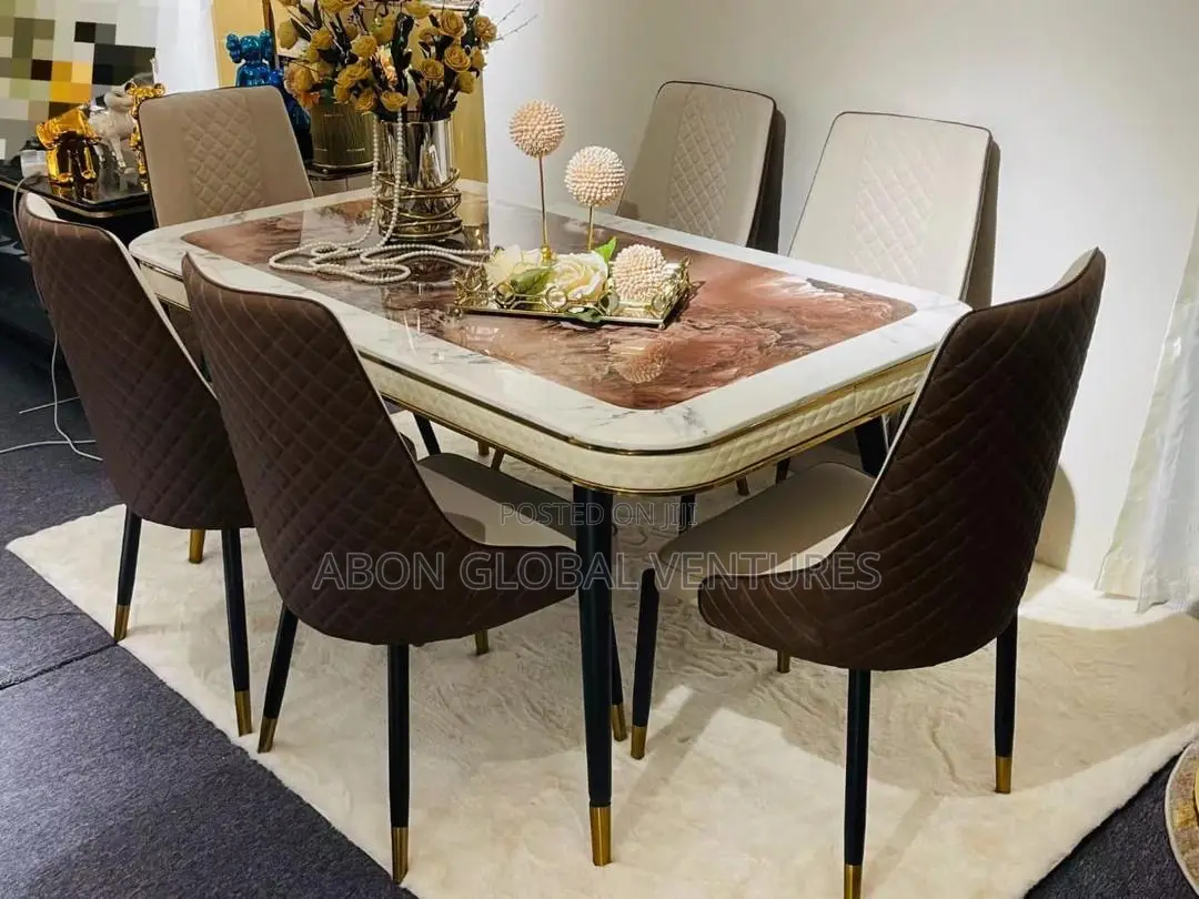 Modern Mable Top Dining Set by Six (6) Seaters