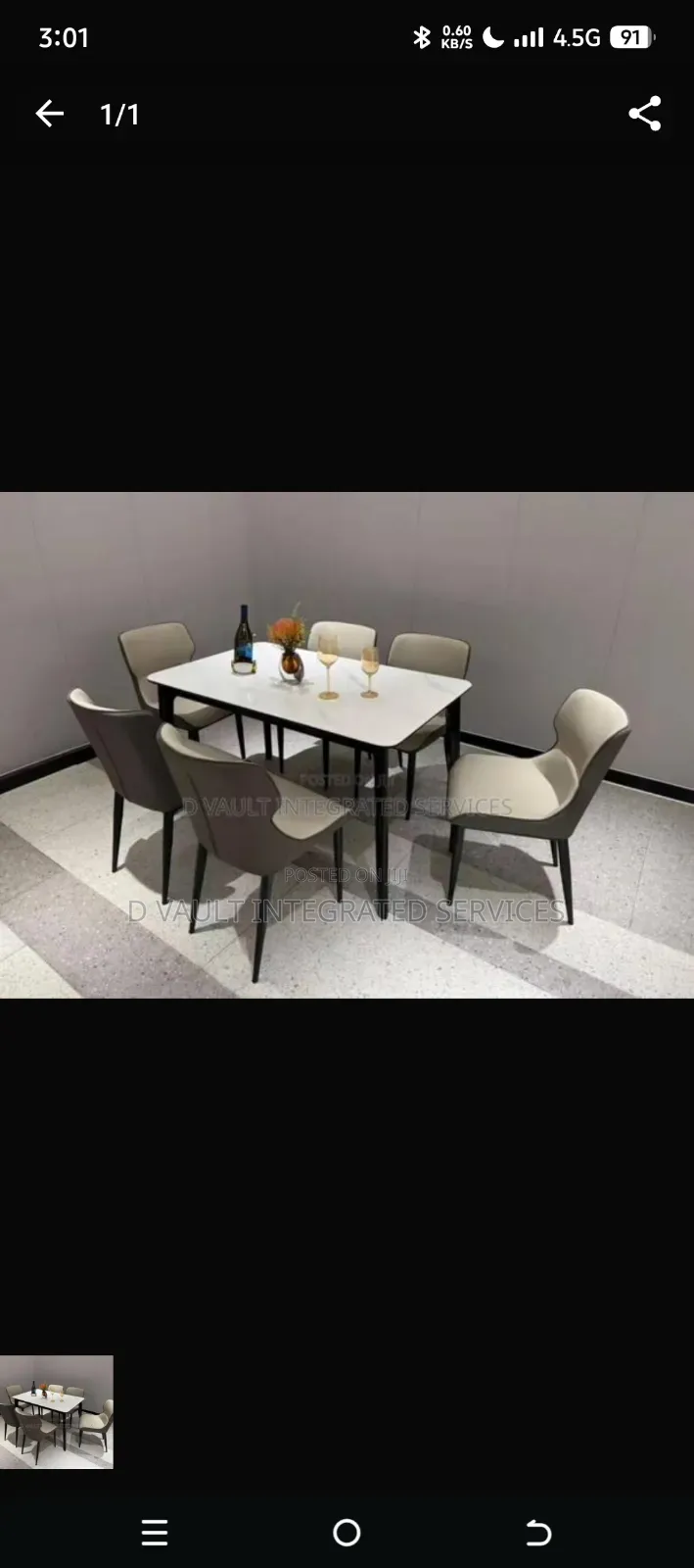 6 Seater Oasis Dinning Set