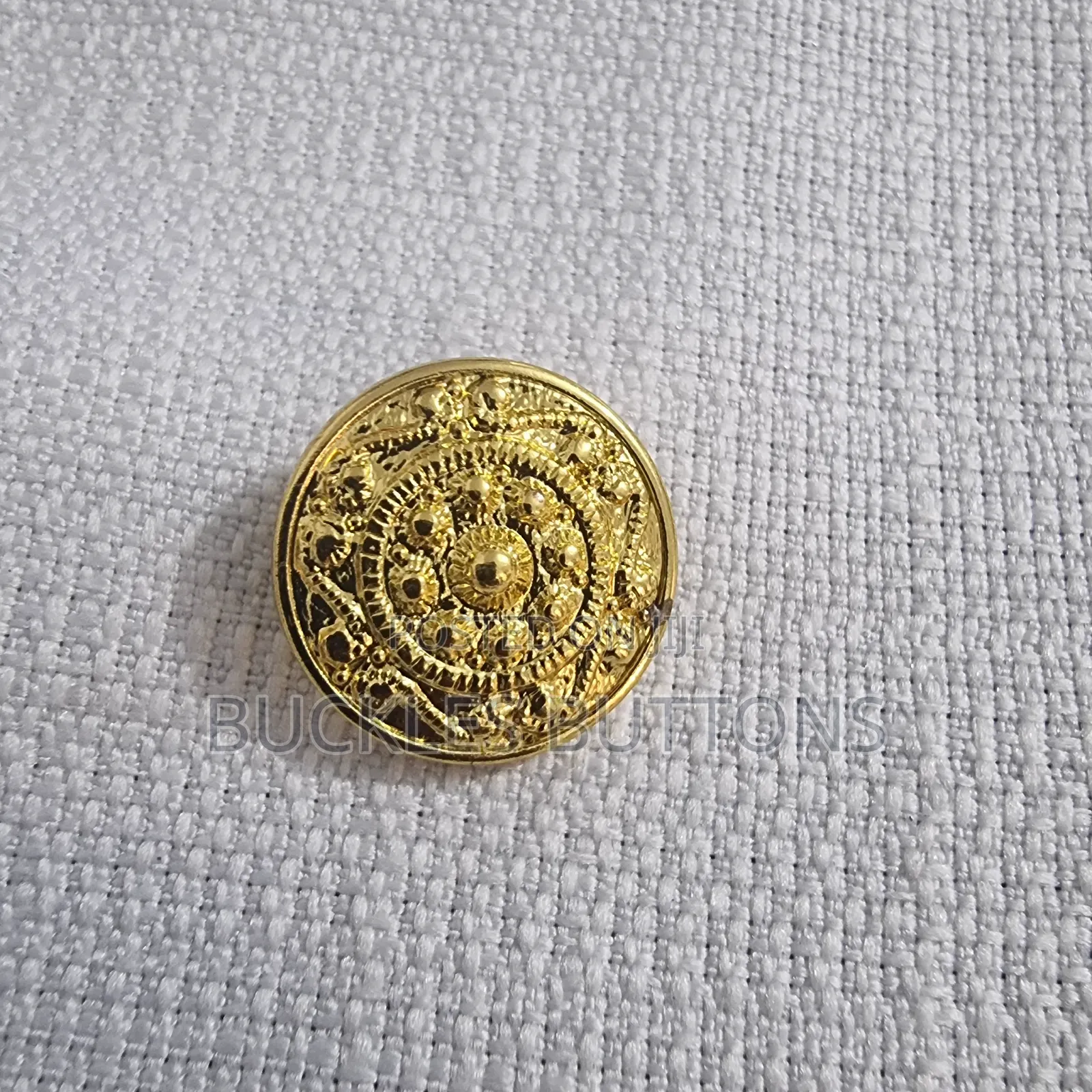Gold Metal Suit Sized Buttons