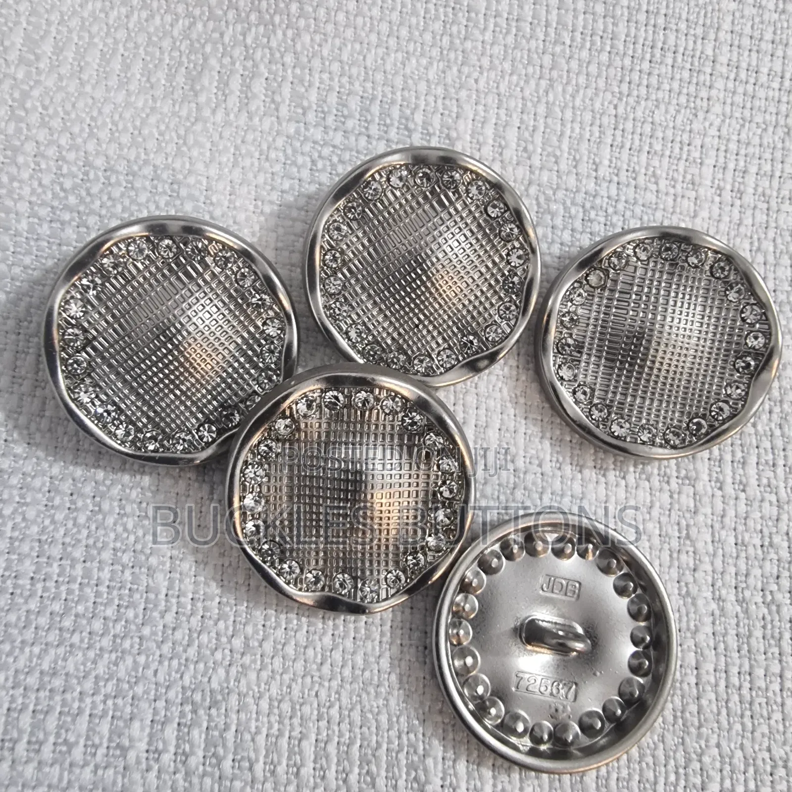 Silver Suits Buttons