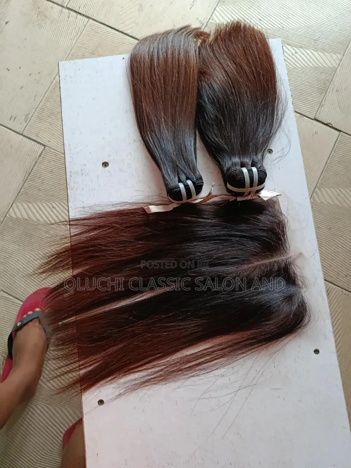10" Vietnam Bone Straight Brown Tip With 5by5 Closure SDD