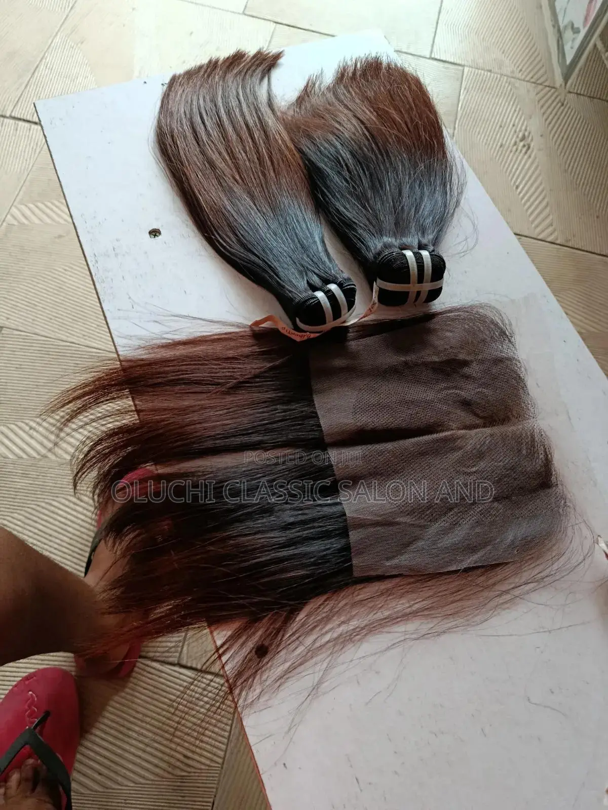 10" Vietnam Bone Straight Brown Tip With 5by5 Closure SDD