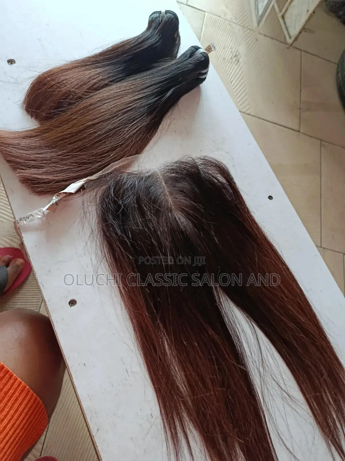 10" Vietnam Bone Straight Brown Tip With 5by5 Closure SDD