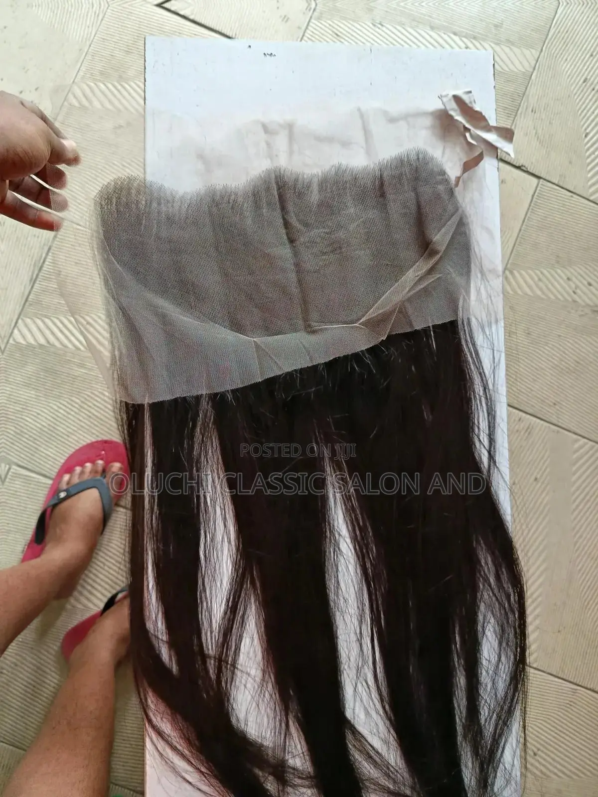 26" Baby Thin Bone Straight Natural Colour With 13by6 Closure SDD
