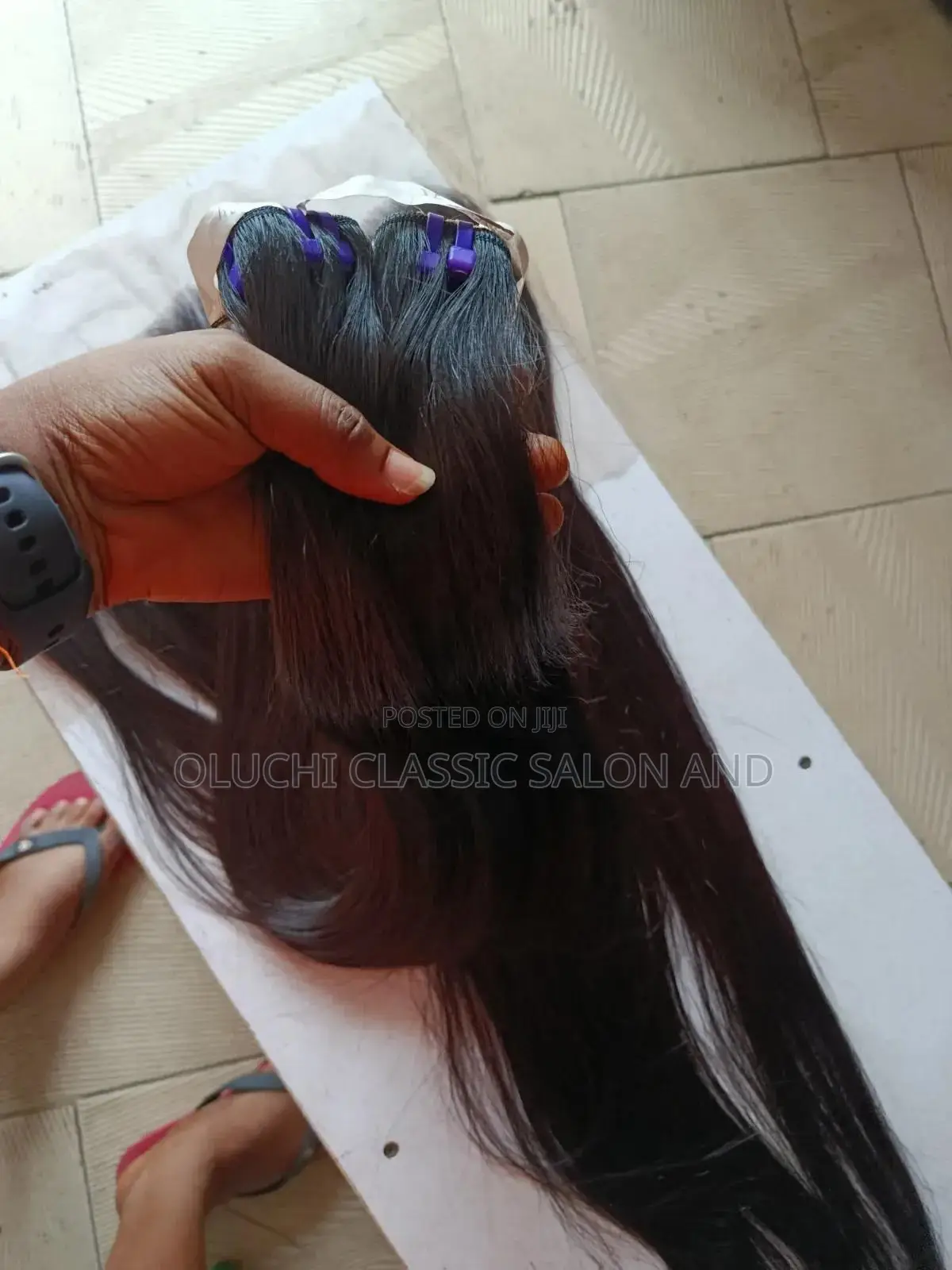 26" Baby Thin Bone Straight Natural Colour With 13by6 Closure SDD