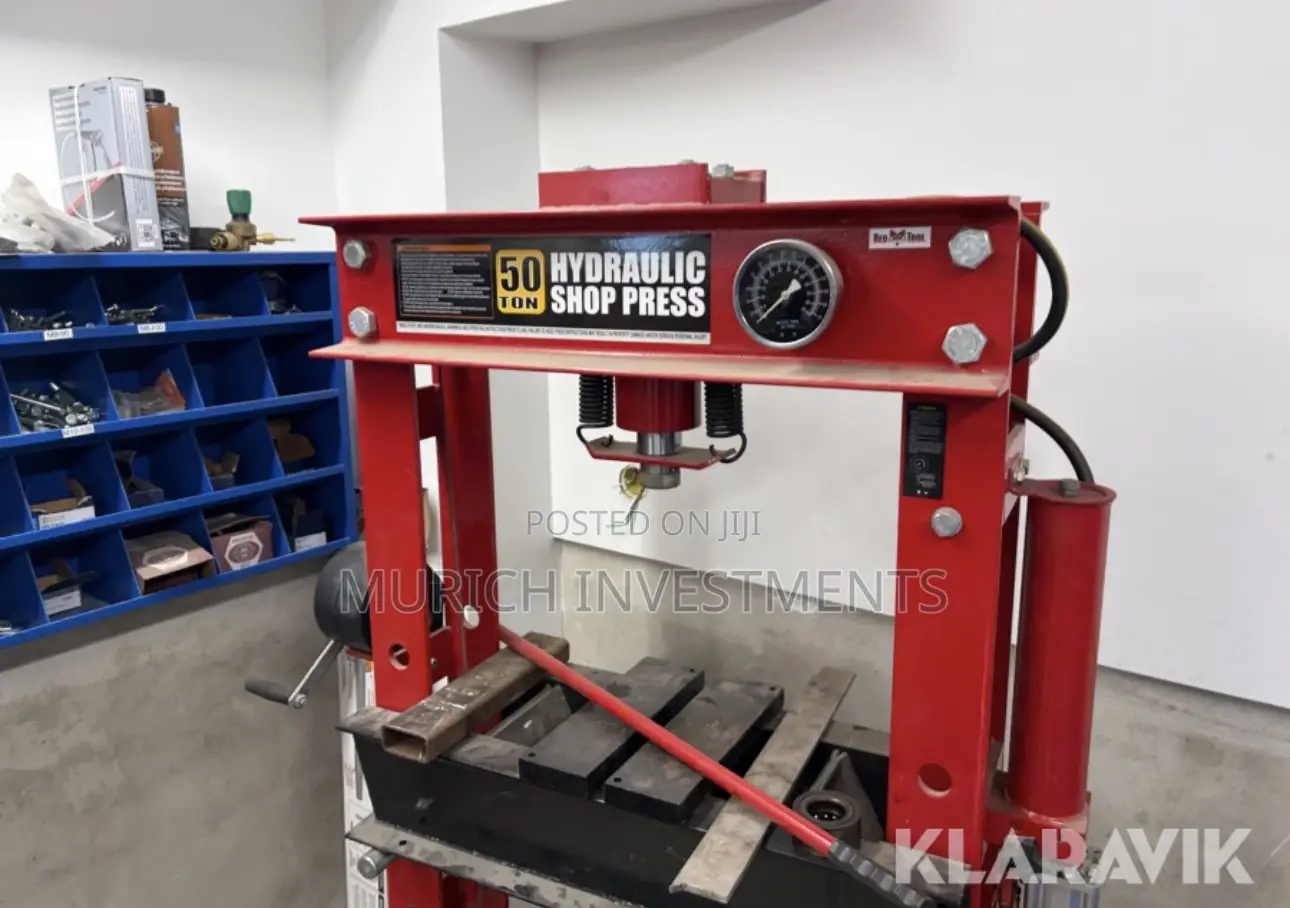 50 Ton Hydraulic Workshop Press With 2-Speed Pump