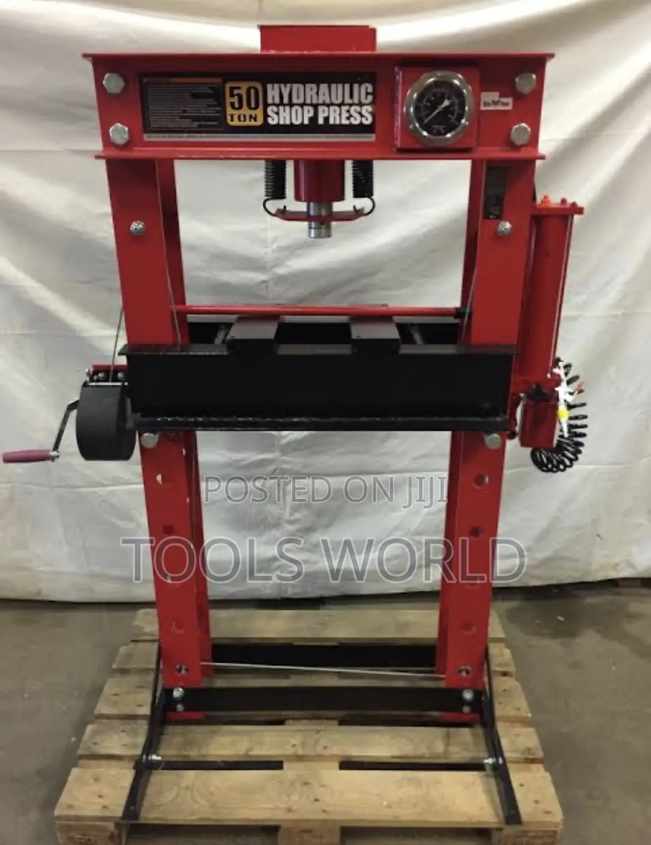 Industrial 50 Ton Hydraulic Shop Press – Heavy-Duty Performance