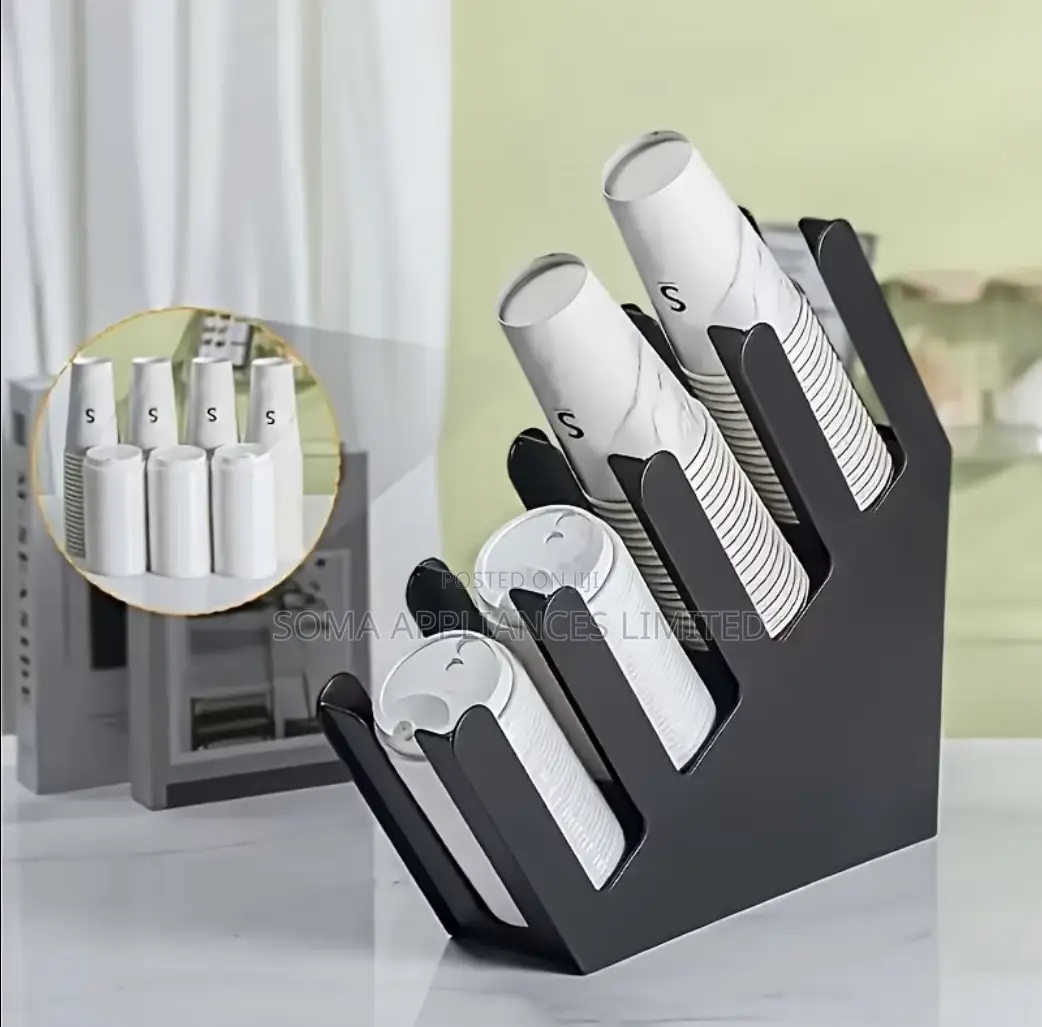 Commercial Cup Holder With Black Tray For Coffee And Paper Cups