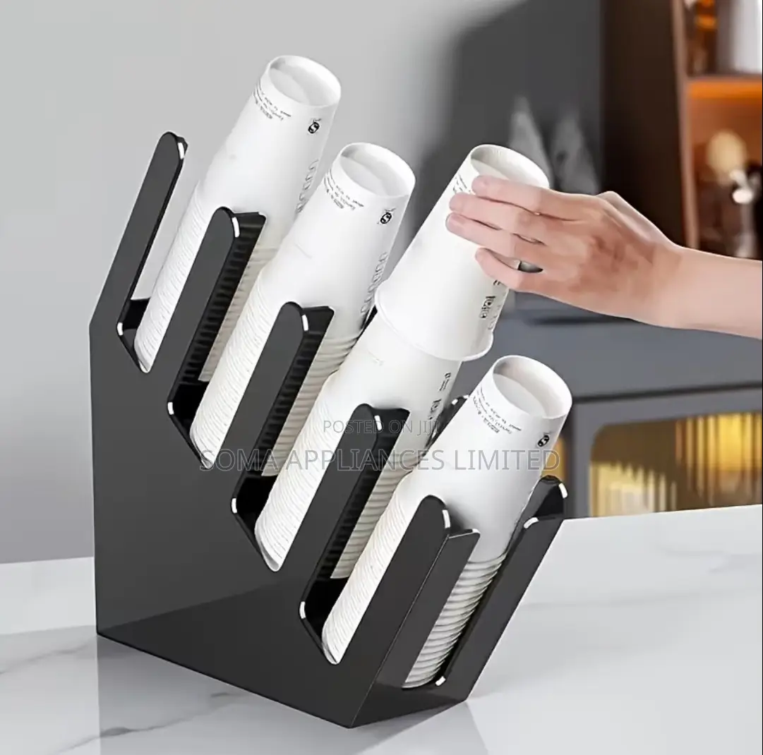 Commercial Cup Holder With Black Tray For Coffee And Paper Cups