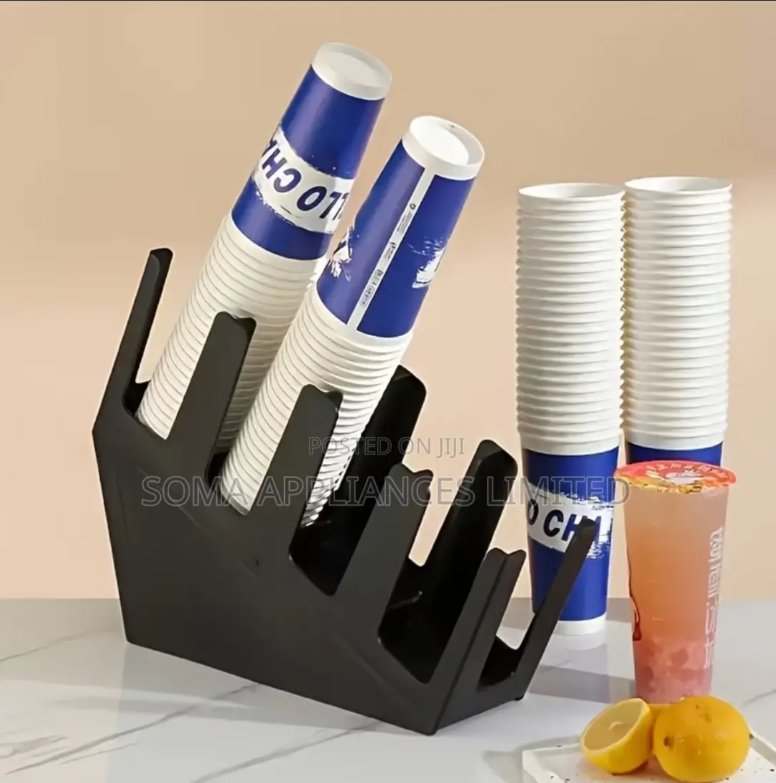 Commercial Cup Holder With Black Tray For Coffee And Paper Cups