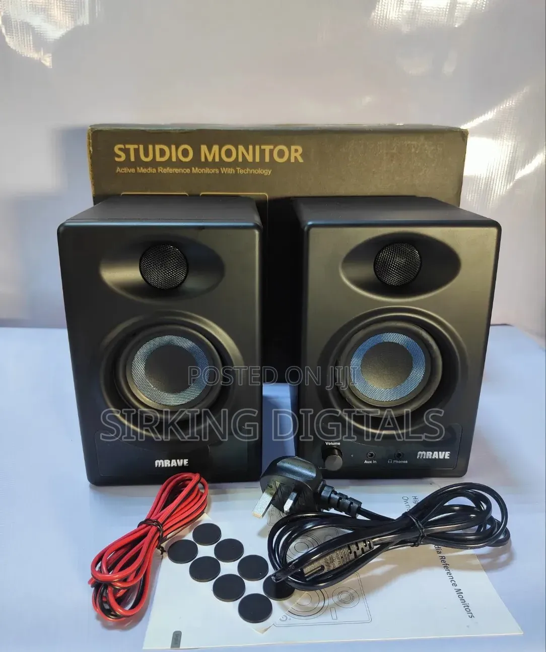 Mrave Inbuilt-Bluetooth Studio Monitor 50w (Pair)
