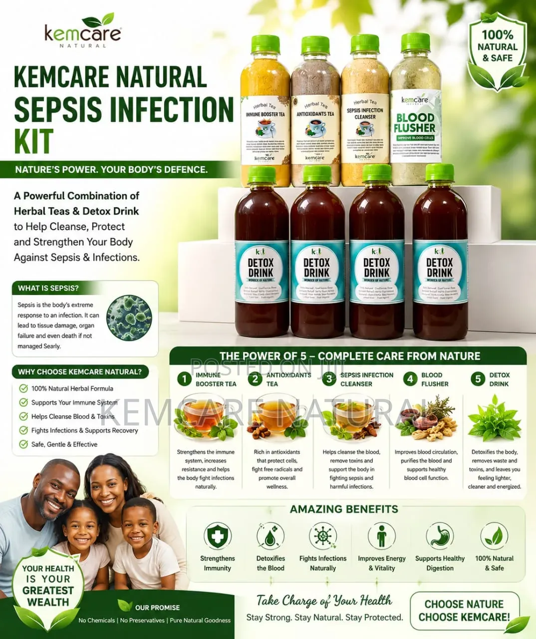Sepsis Infection Herbal Flusher Support Sepsis Kemcare Natural