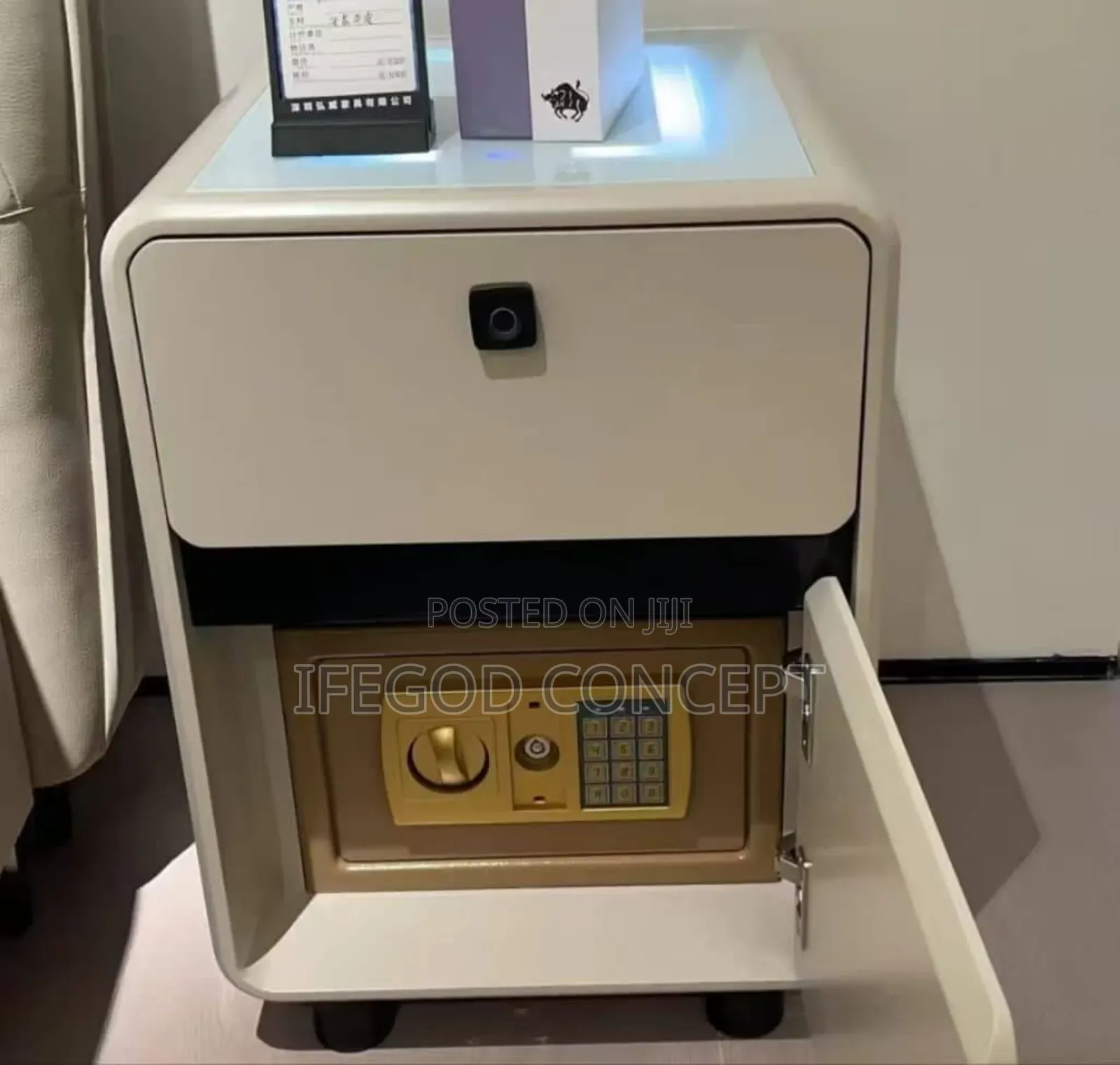 Modern Smart Bedside Safe